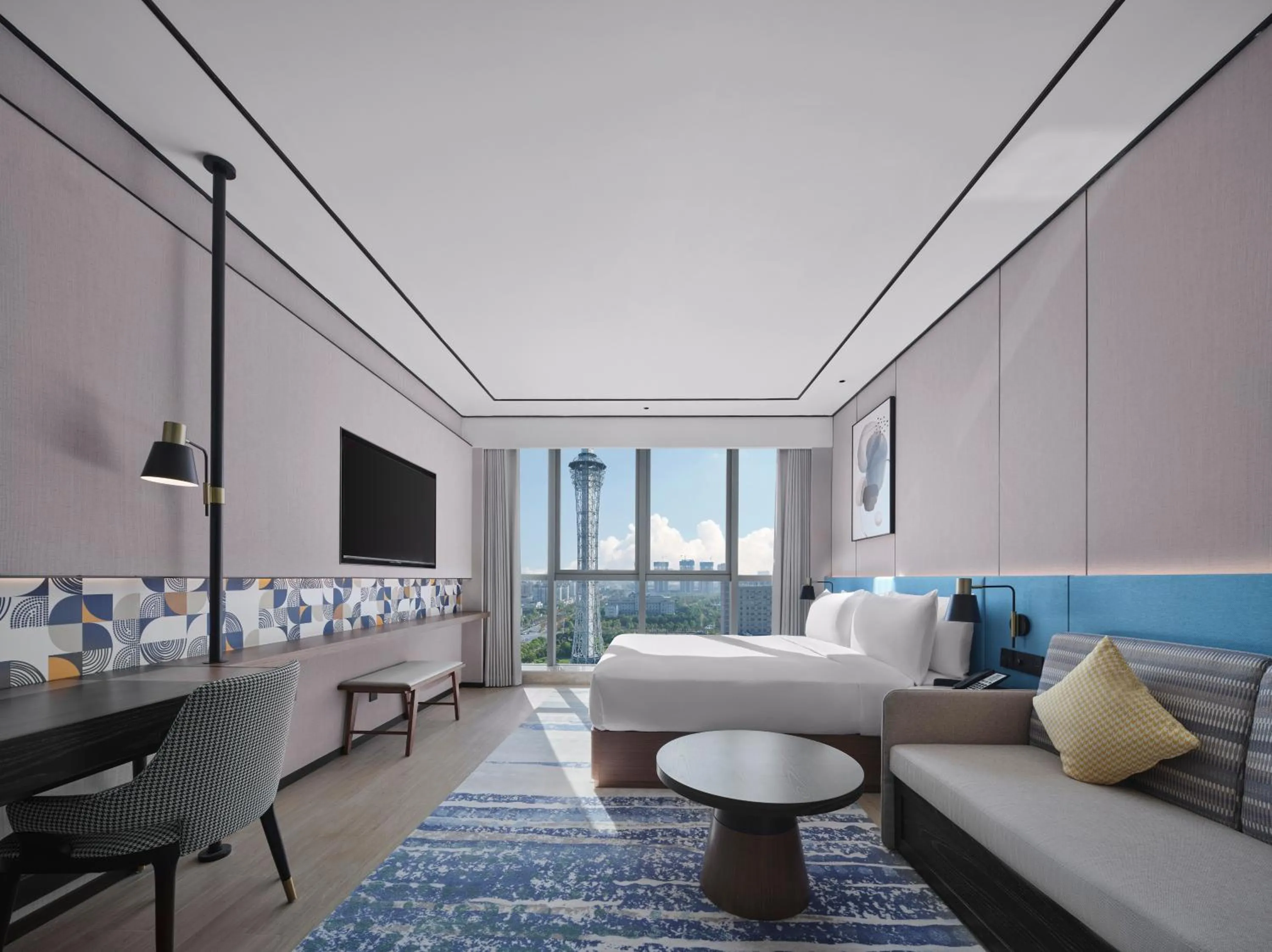 Bed in Hilton Garden Inn Nantong Rudong