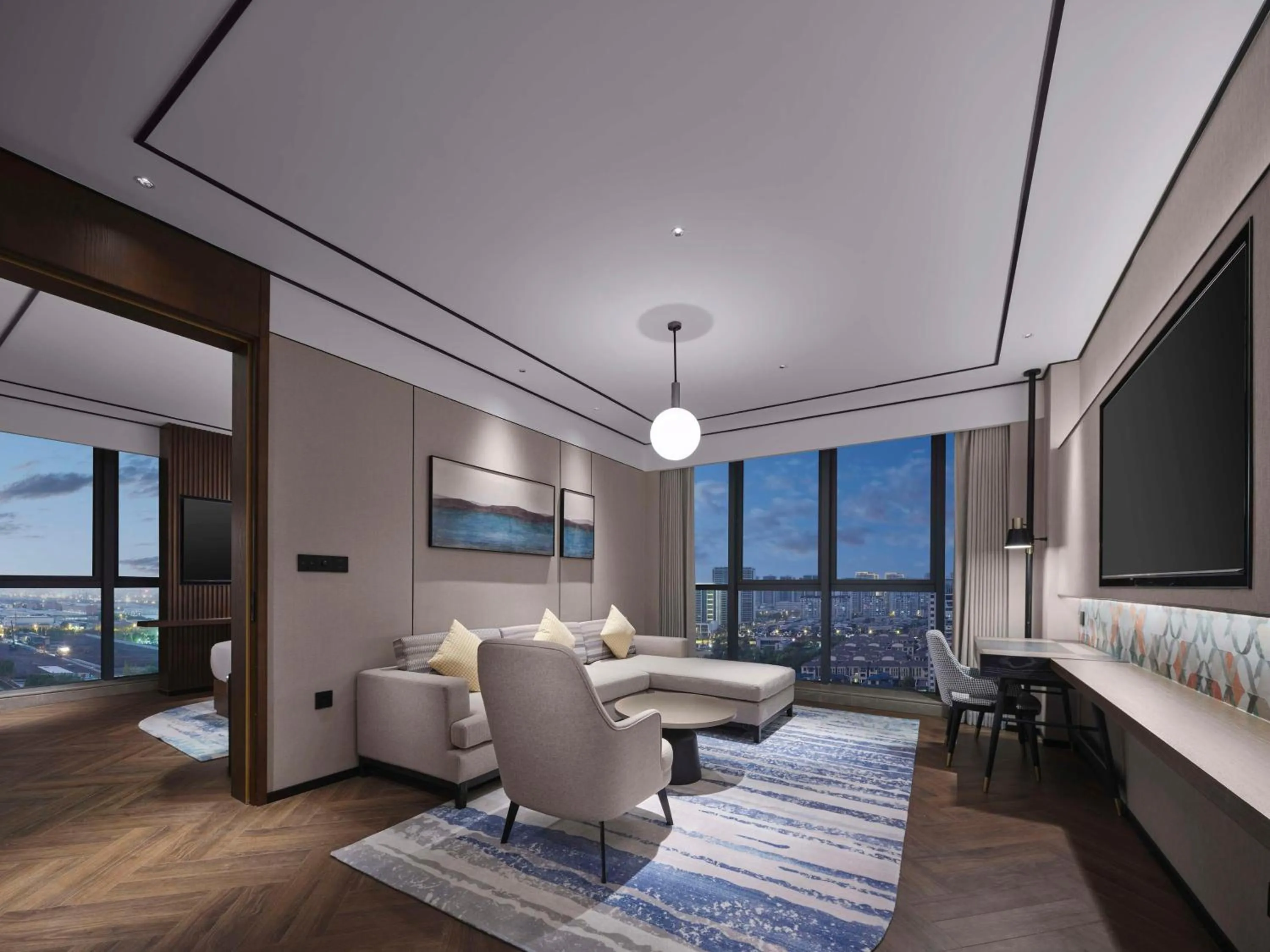 Living room in Hilton Garden Inn Nantong Rudong