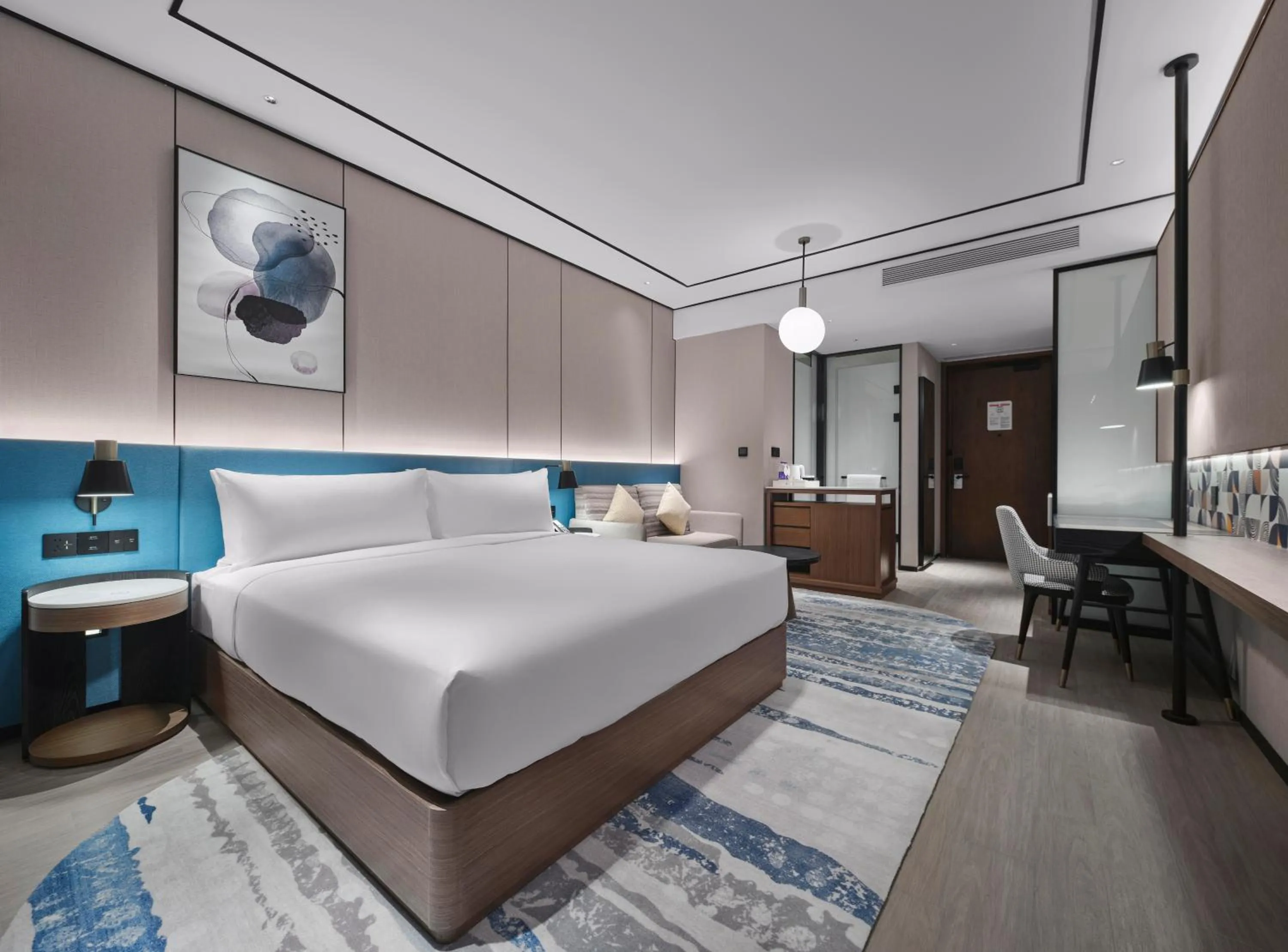 Bedroom, Bed in Hilton Garden Inn Nantong Rudong