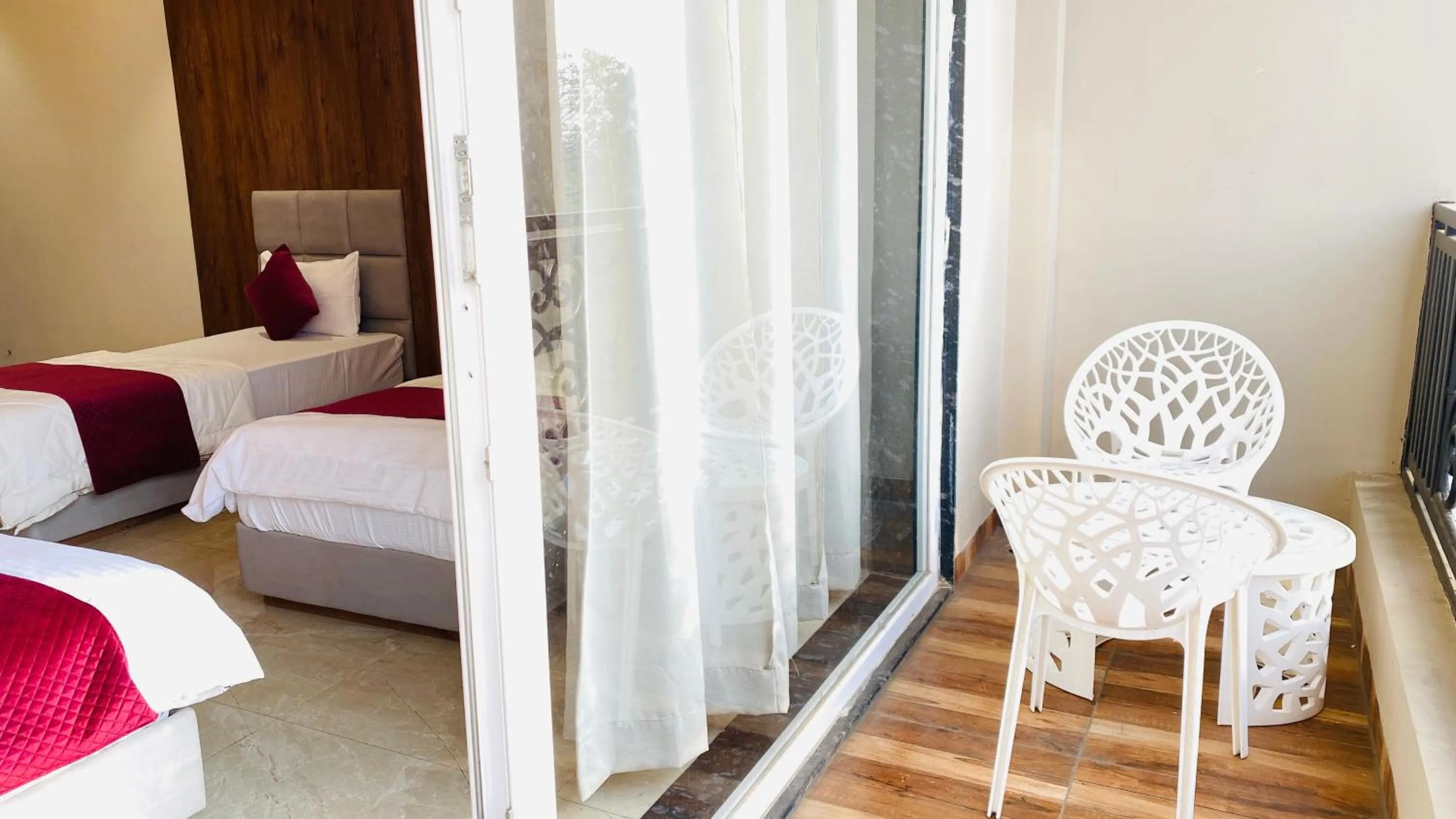 Balcony/Terrace, Bed in Gaurison Hotel and Resorts