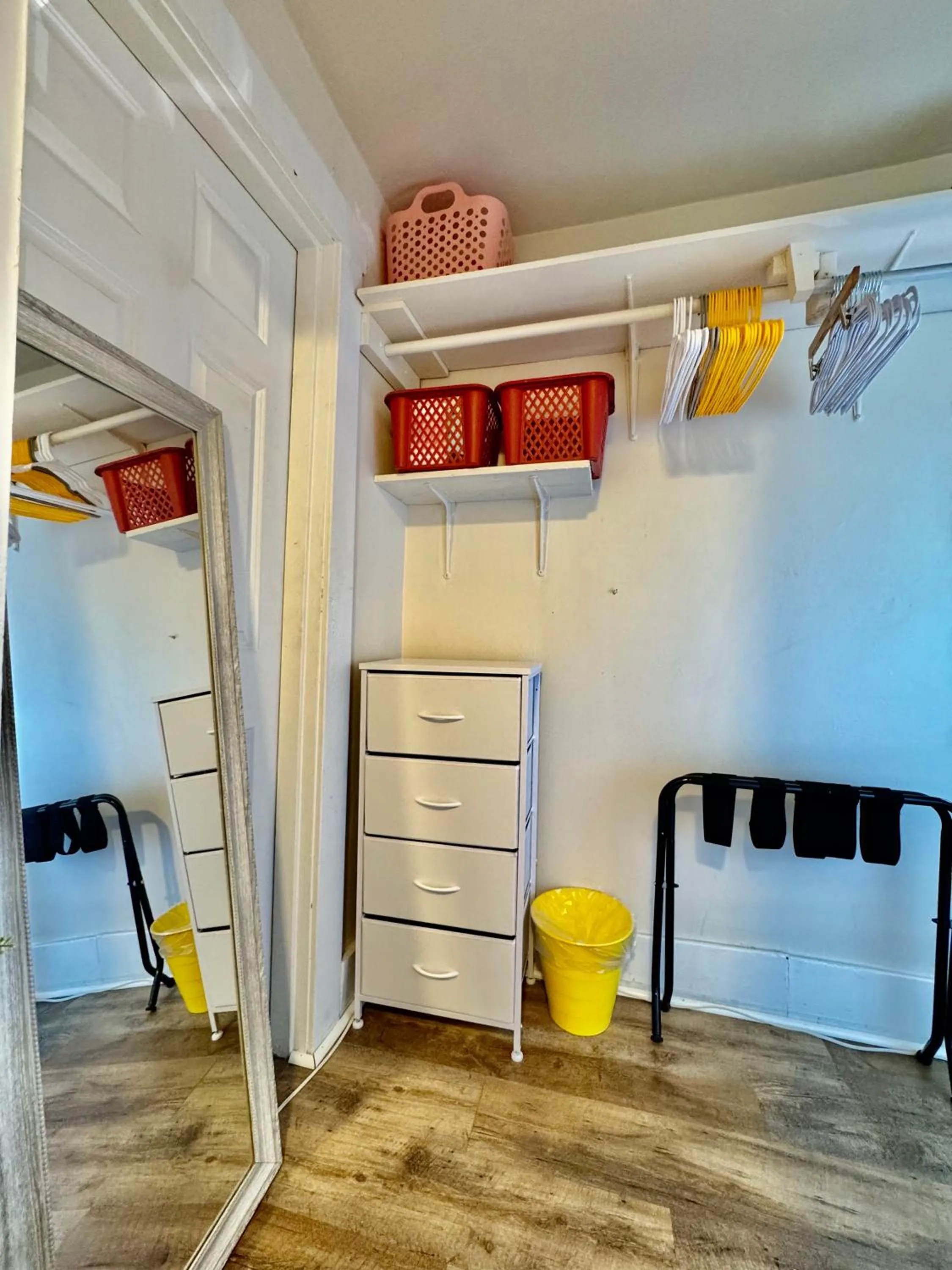 towels in Tiny Private Room at the Upper Level of a Big House with Shared Bathroom