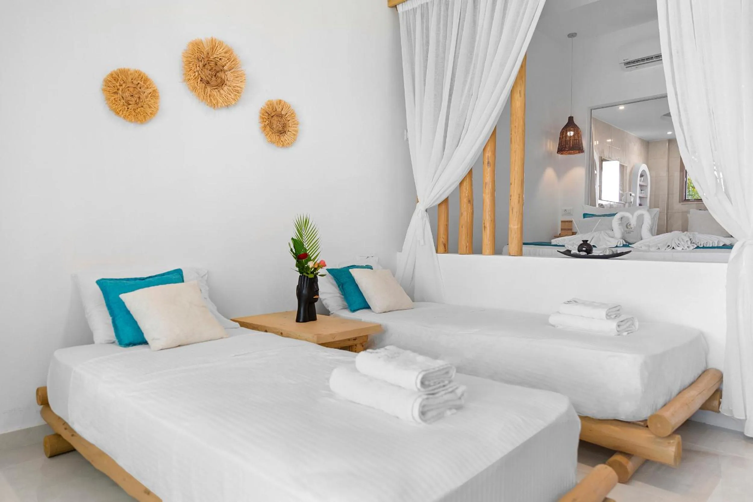 Bed in Alia Beachfront Suites and Spa