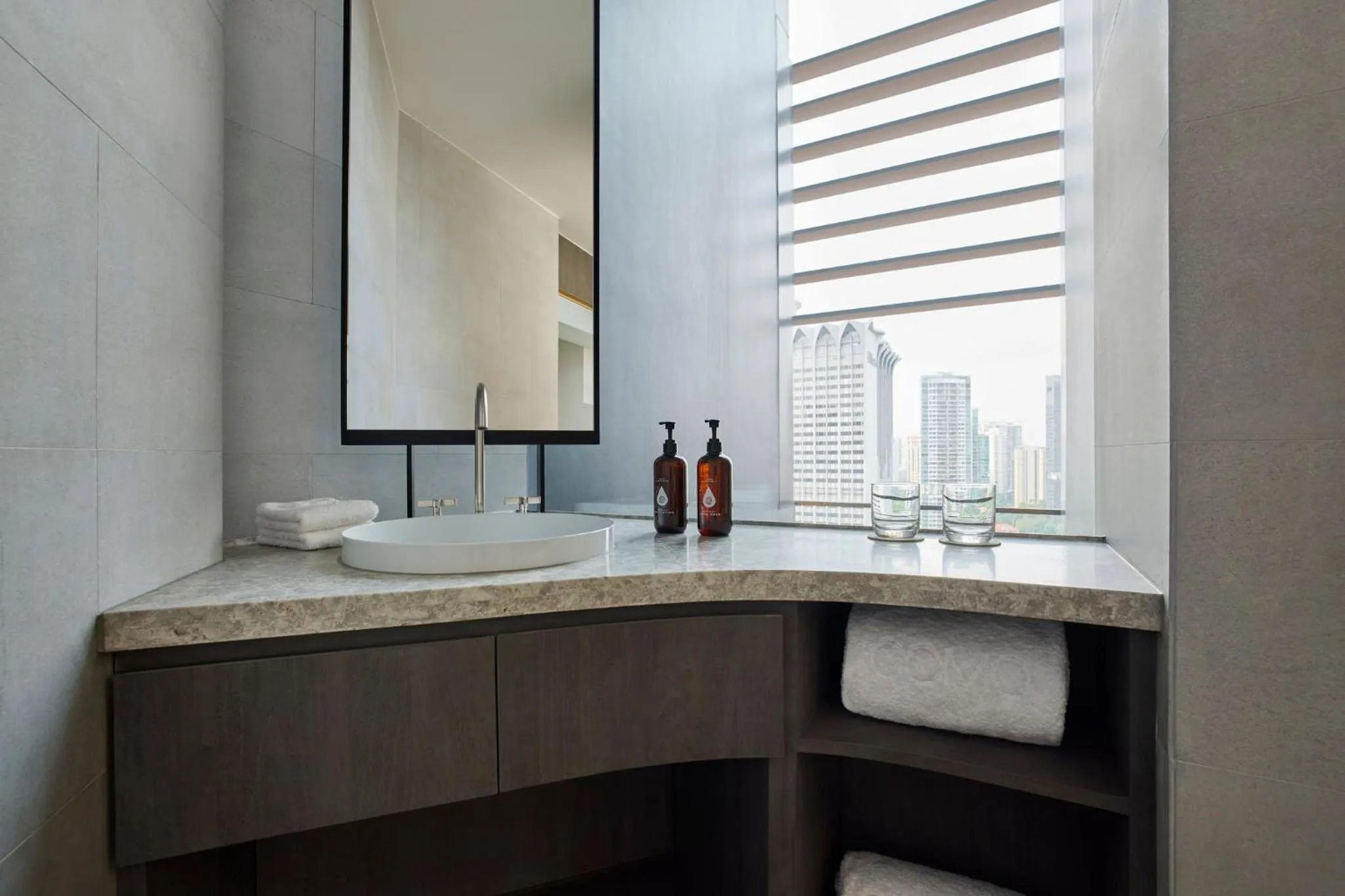 Bathroom in COMO Metropolitan Singapore