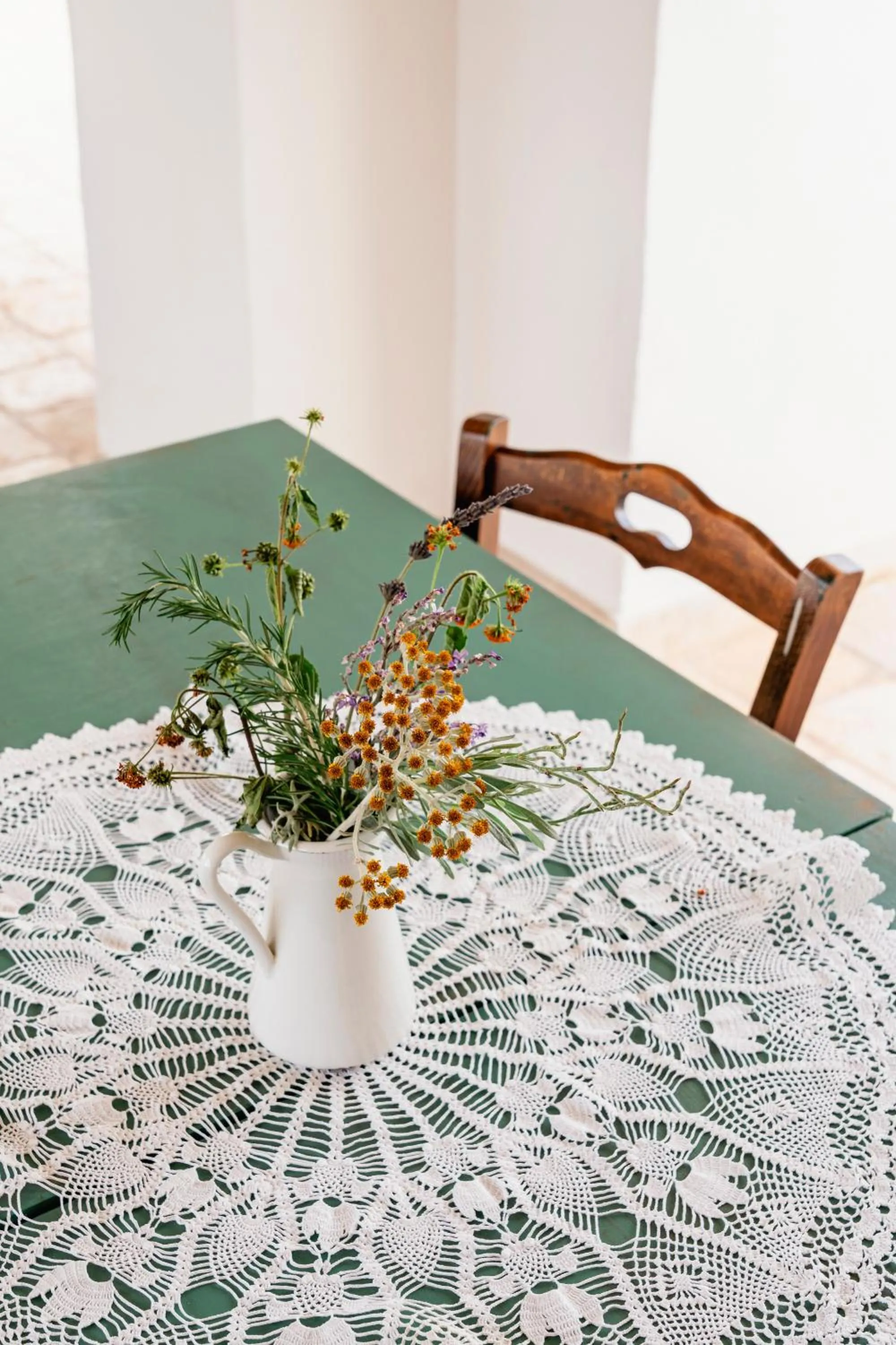Decorative detail, Bed in Masseria Gorgognolo