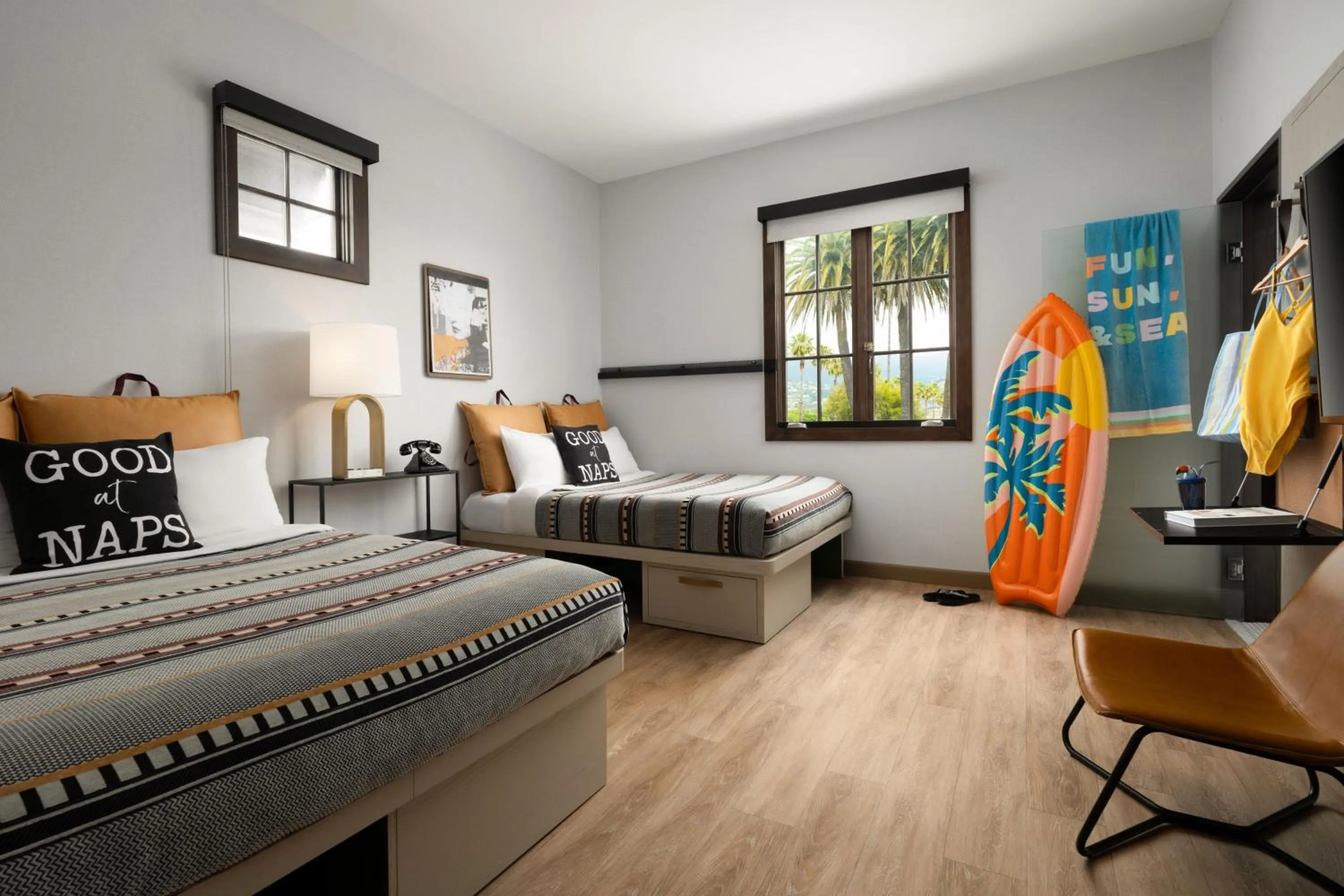 Photo of the whole room, Bed in The Waterman