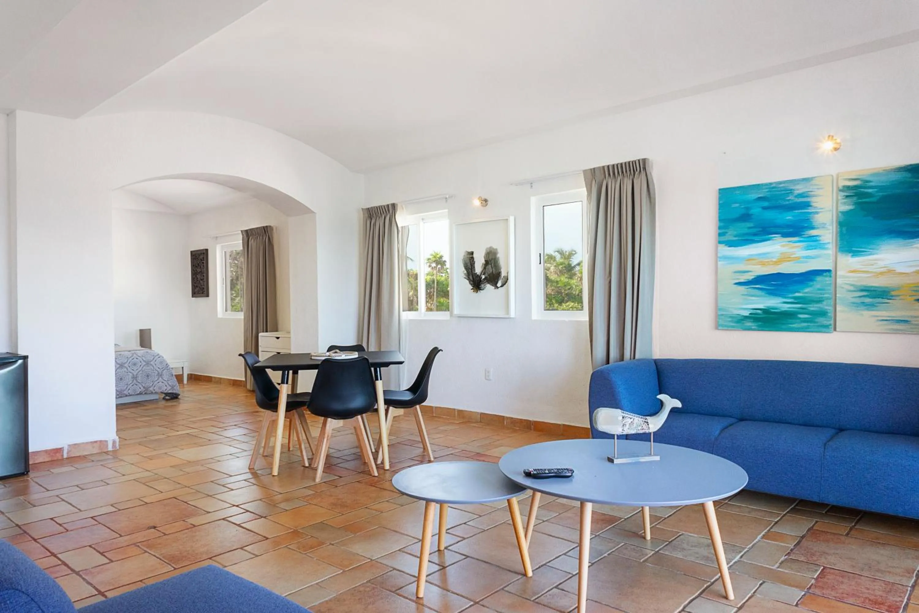 Living room in Caleta Tankah