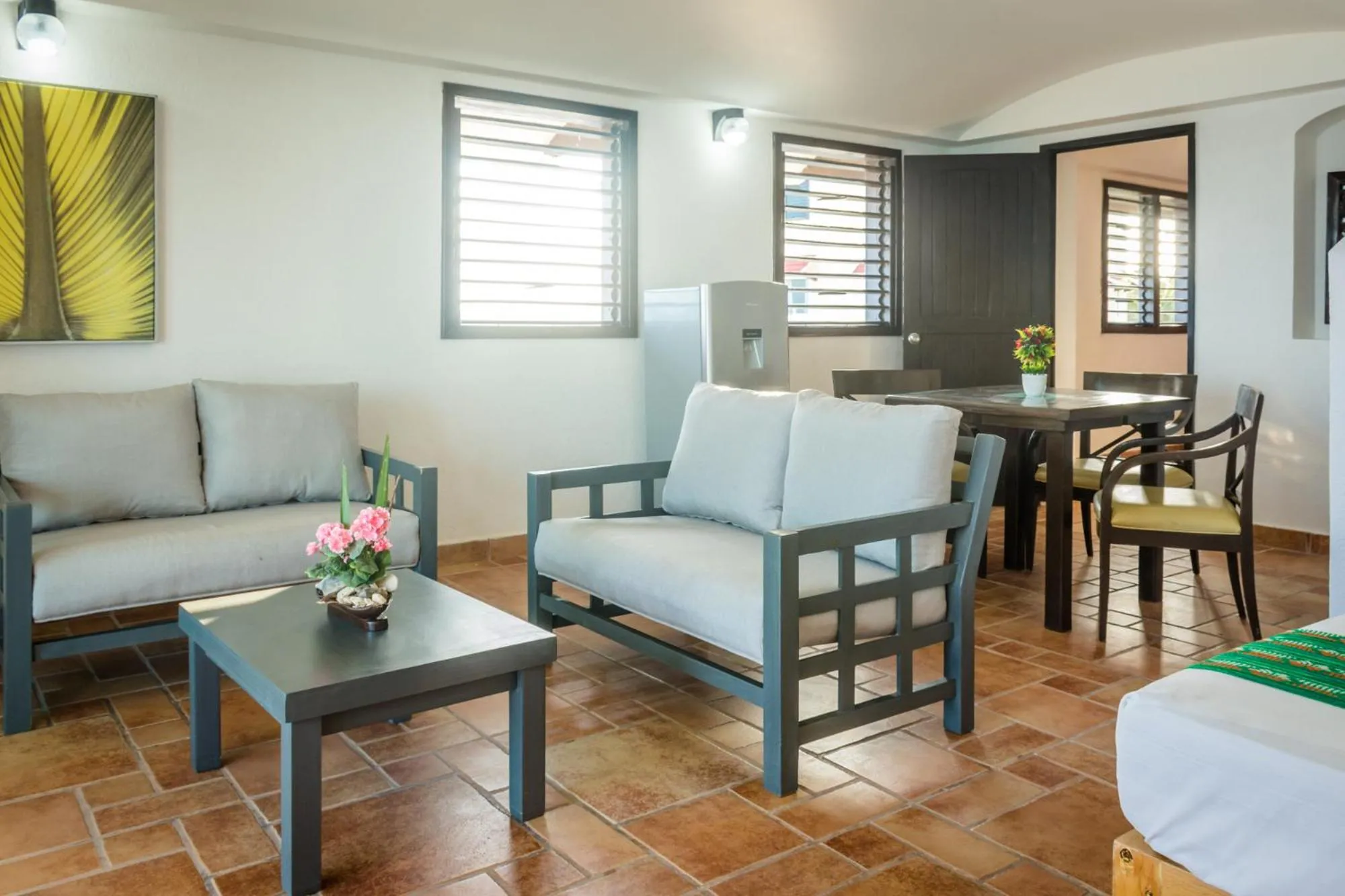 Living room in Caleta Tankah