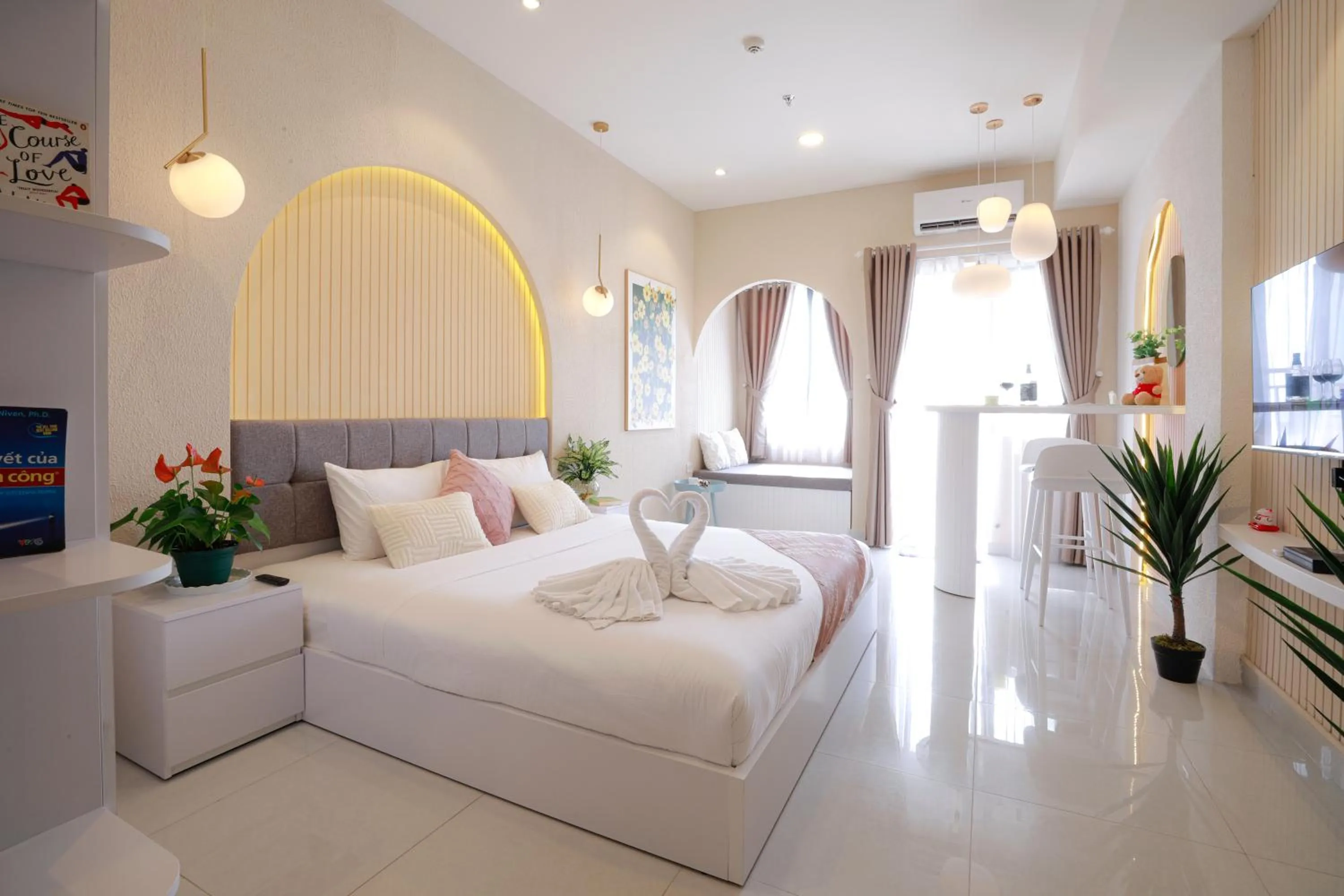 TV and multimedia, Bed in May Soho Saigon Serviced Apartment