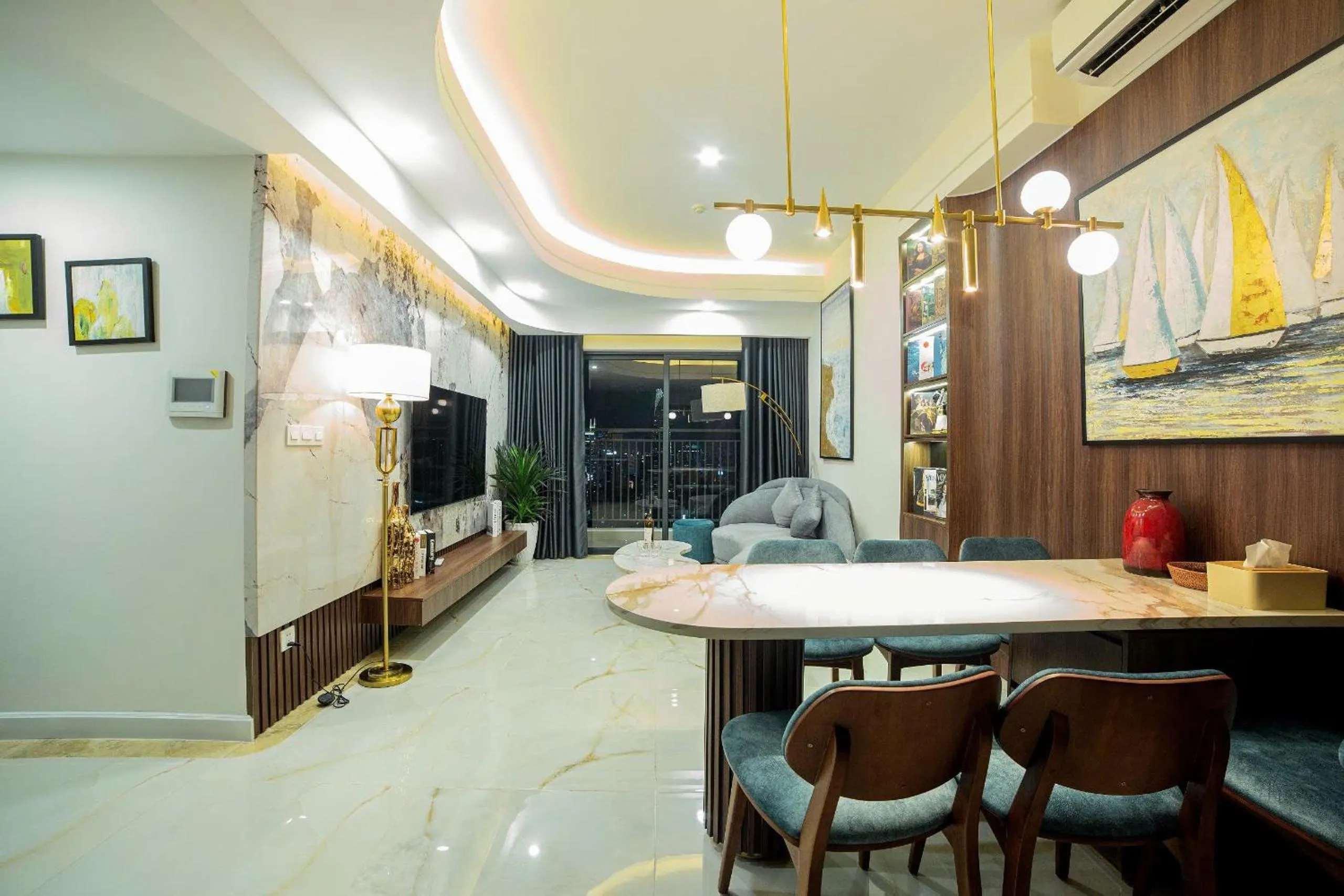 TV and multimedia in May Soho Saigon Serviced Apartment