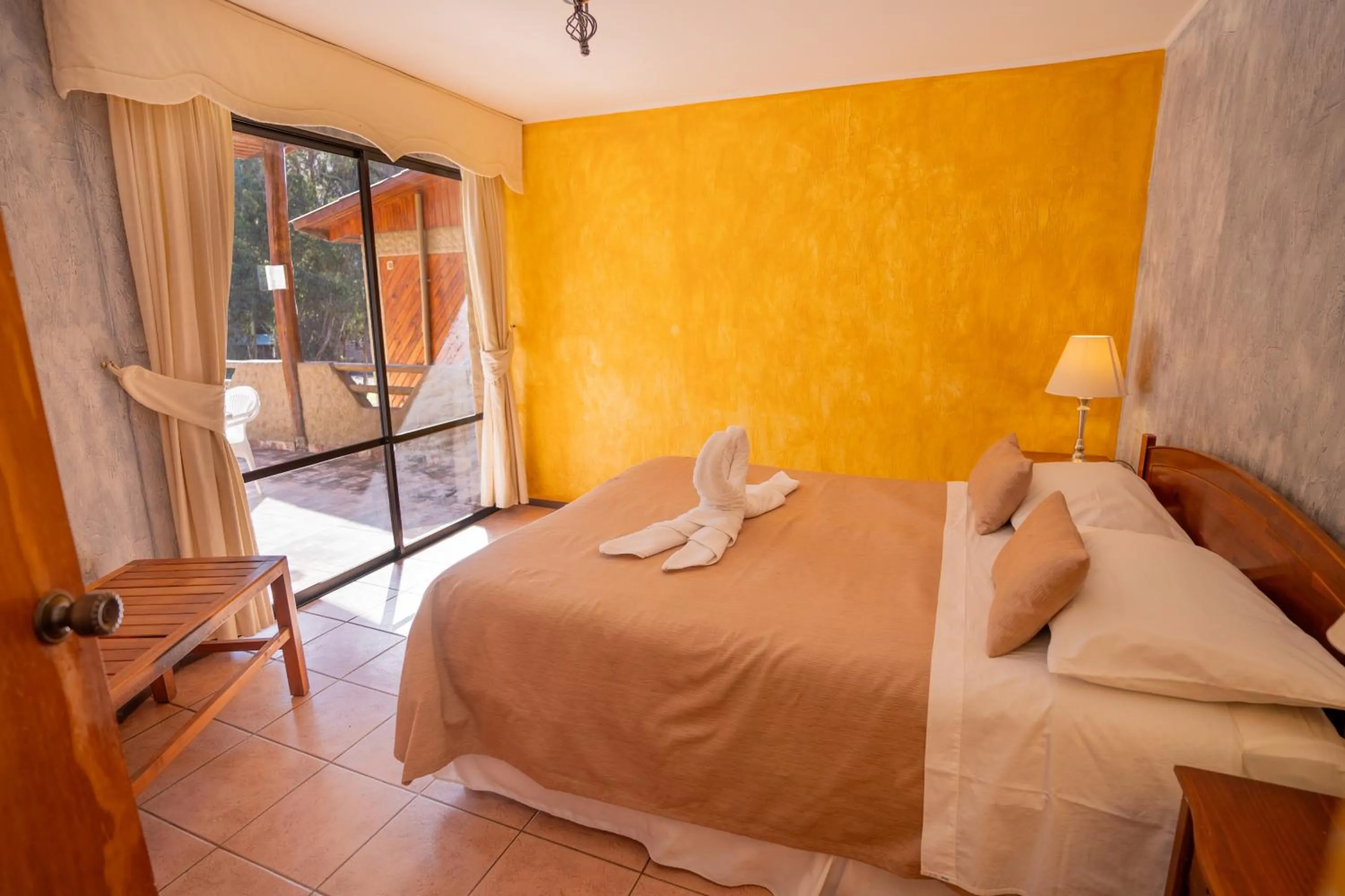 Bed in Hotel Naturaleza Vertientes de Elqui