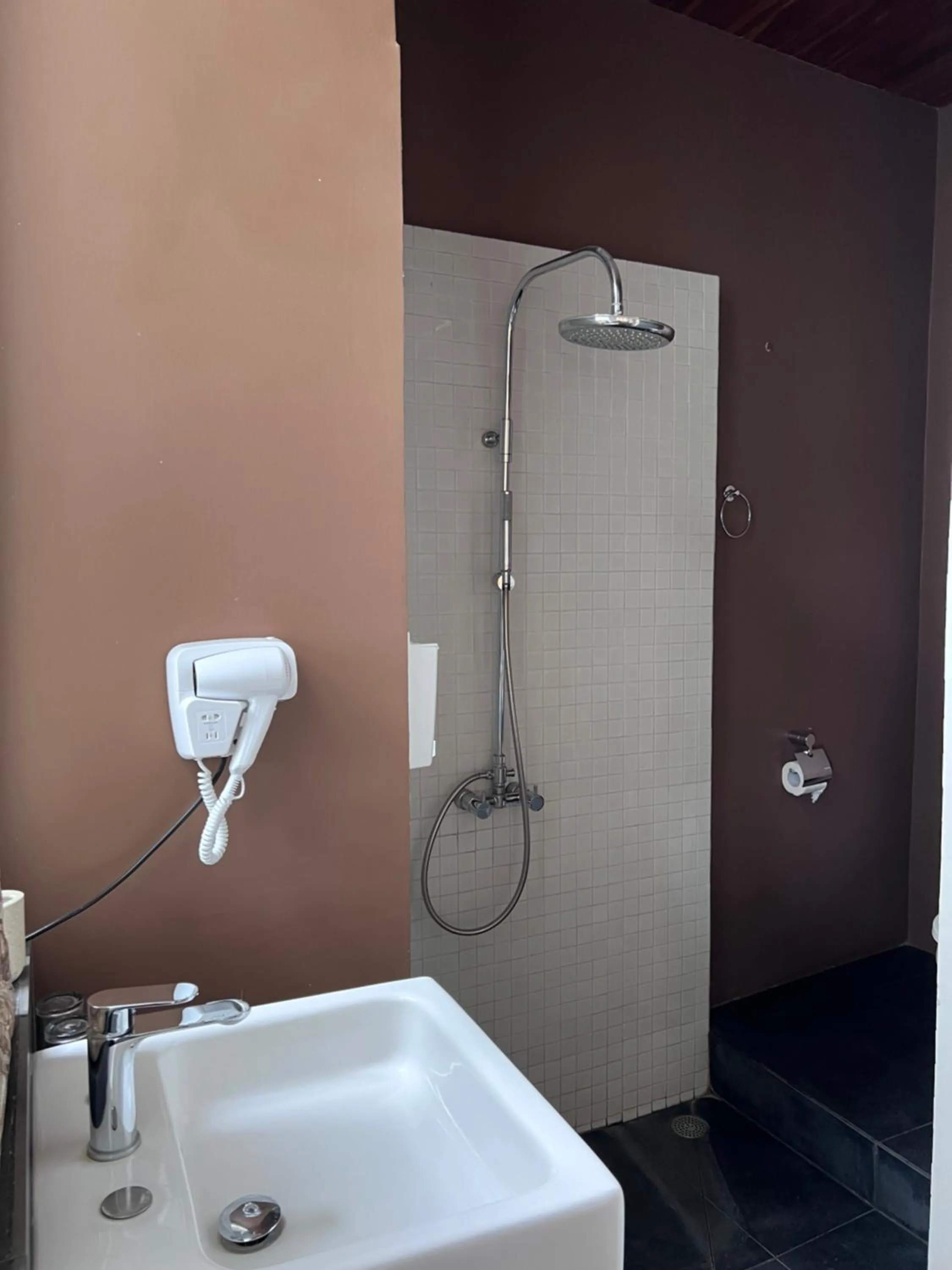 Shower in Blue Parrot