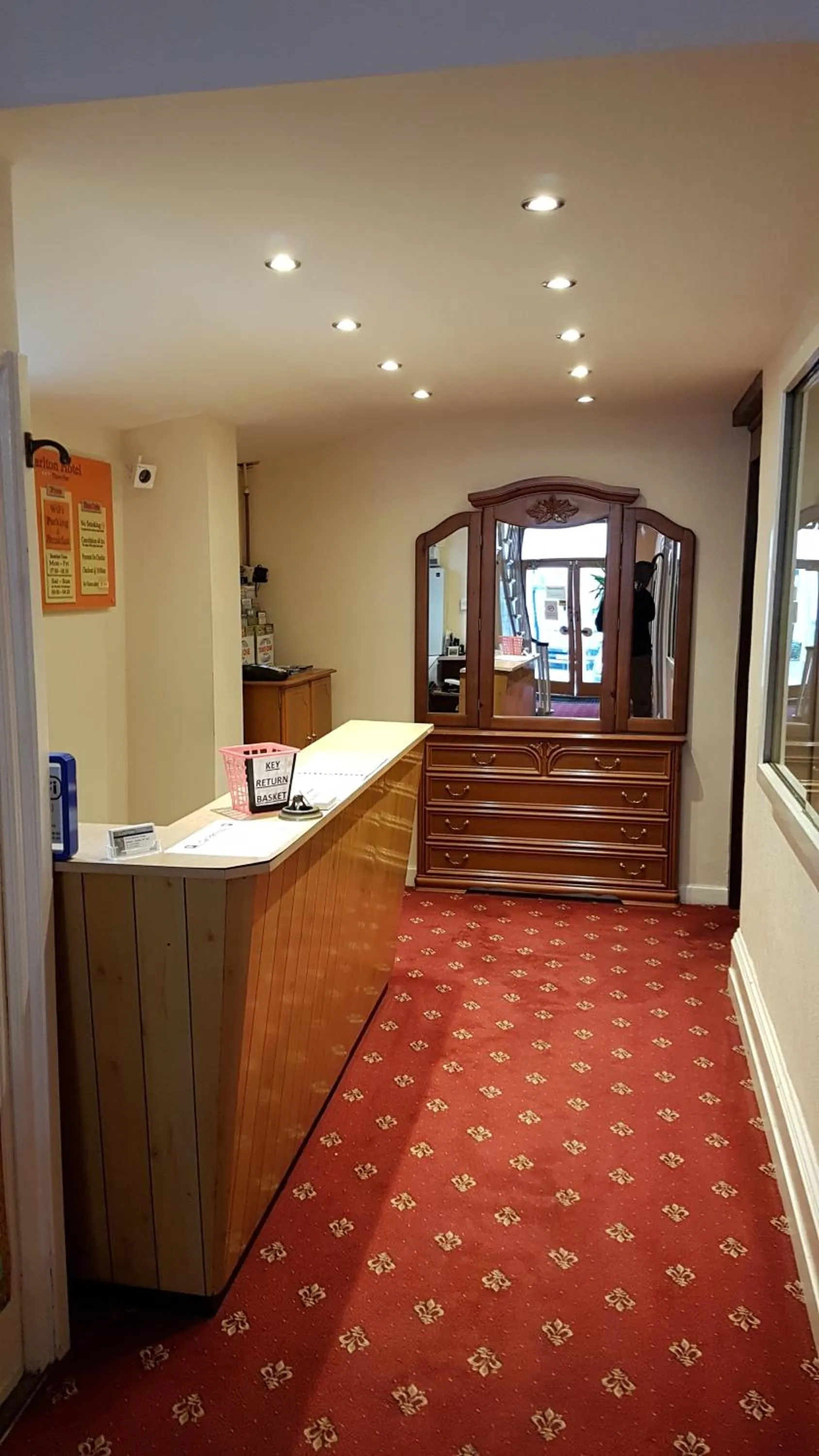 Lobby or reception in The Carlton Hotel