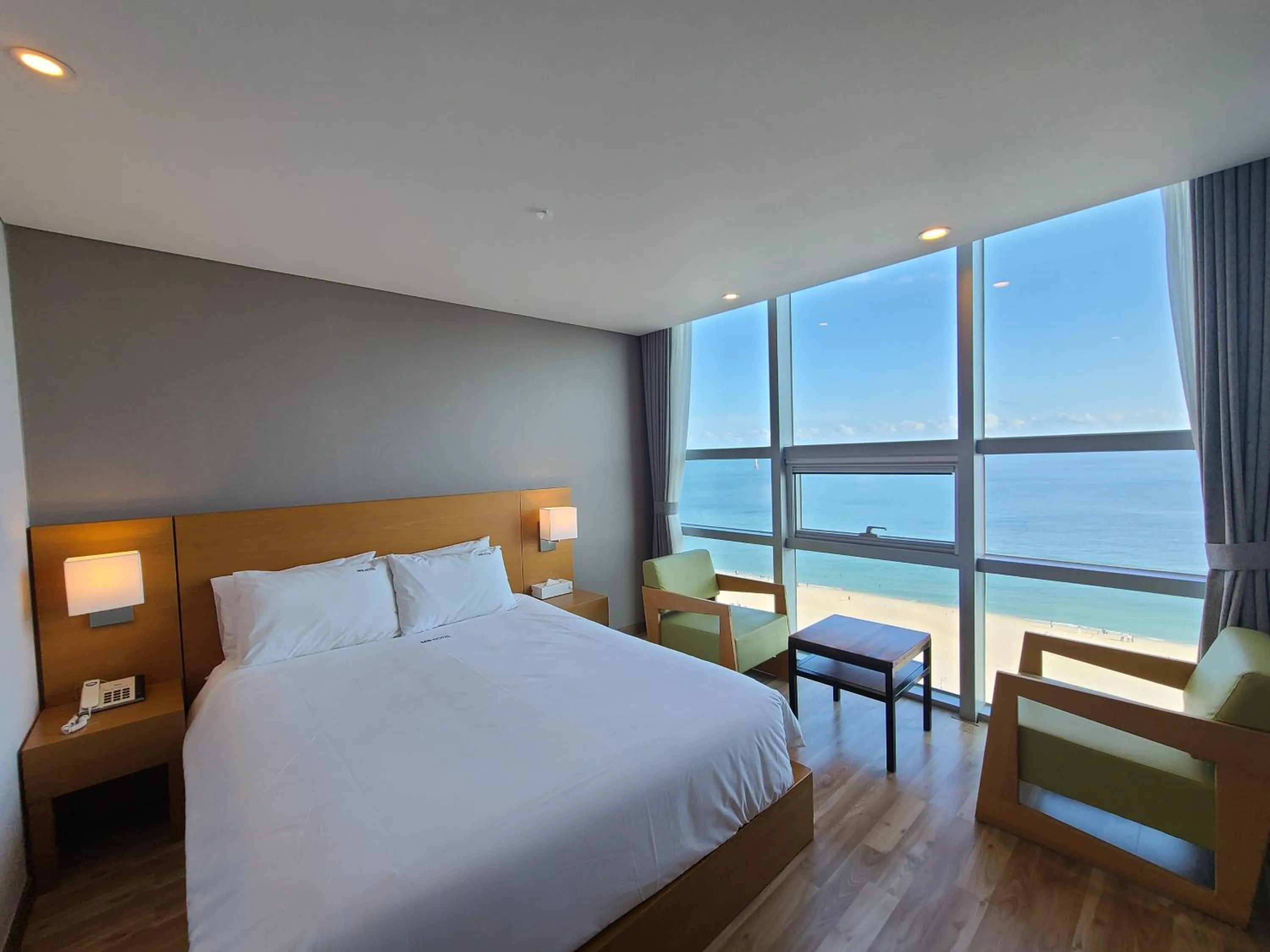 Bed in MS Hotel Haeundae
