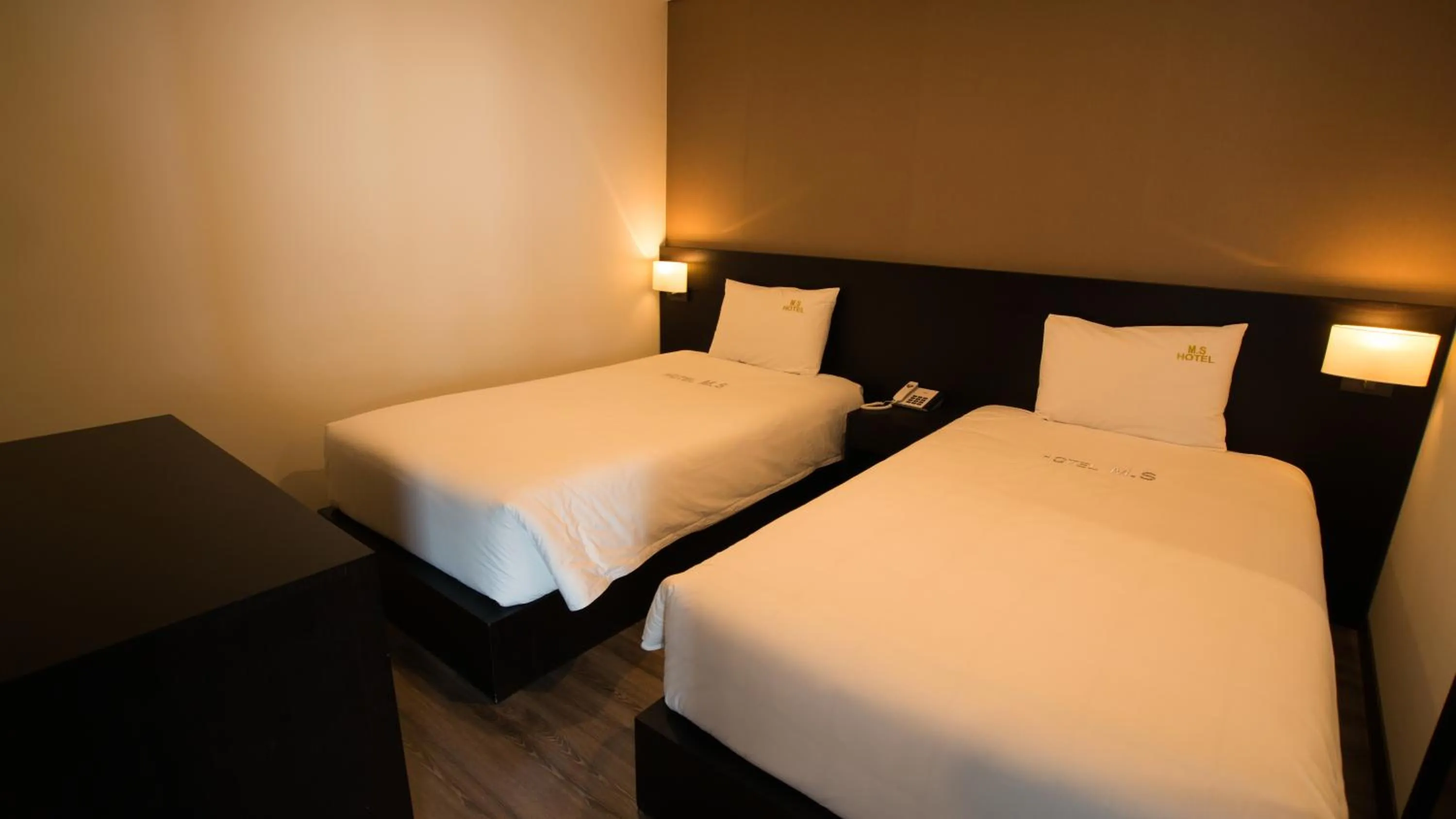 Bed in MS Hotel Haeundae