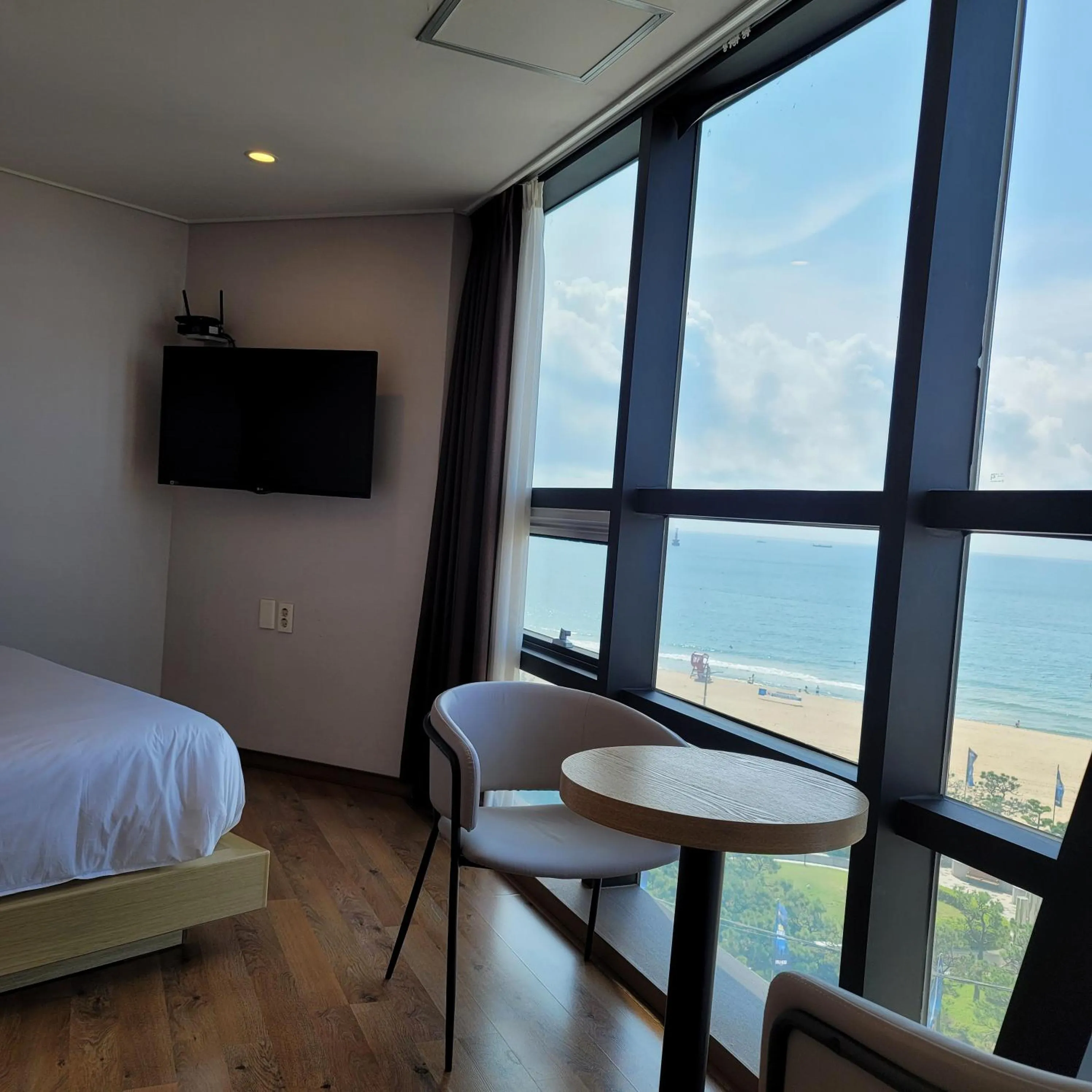 Bed in MS Hotel Haeundae