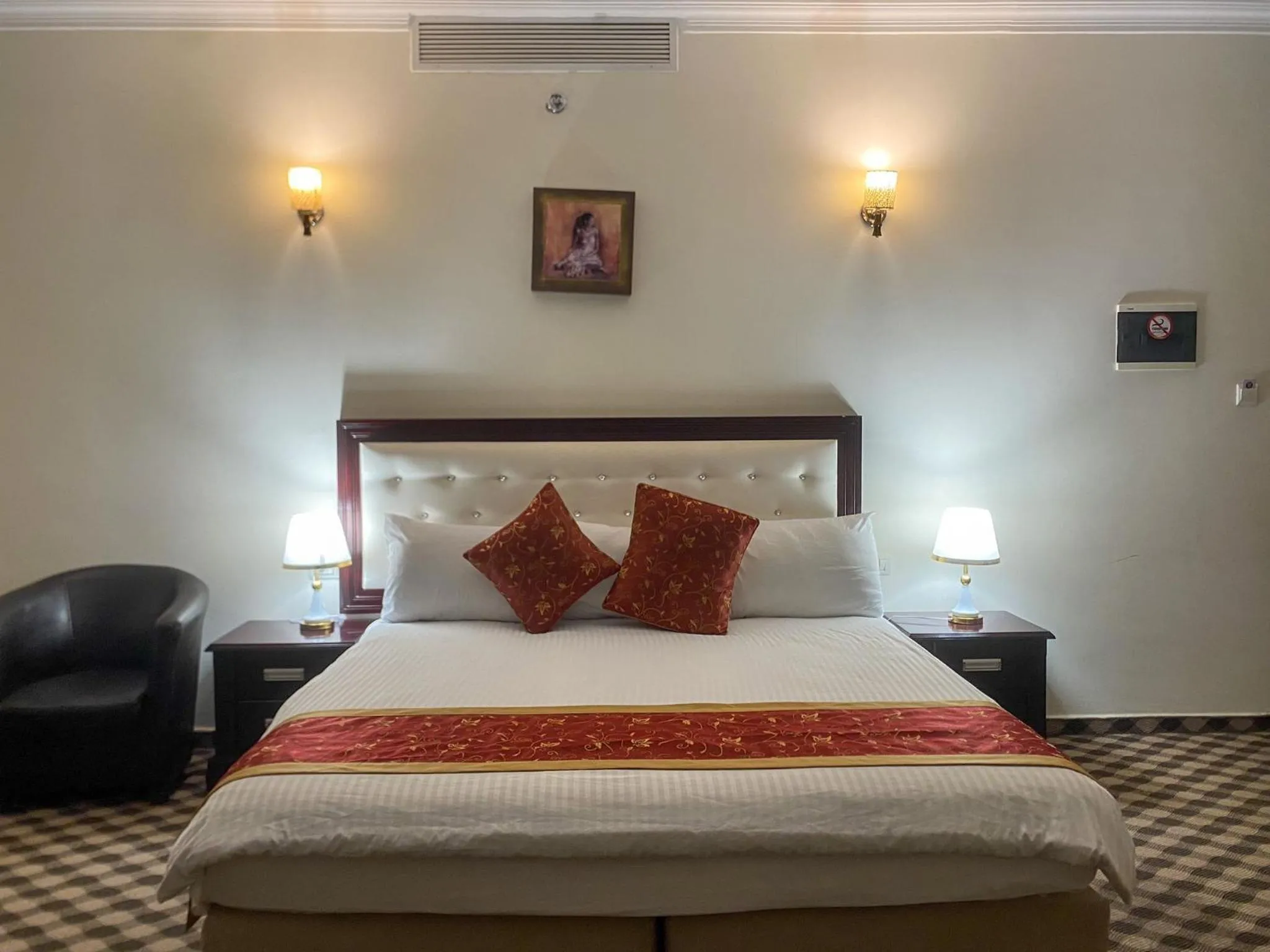 Bed in Abu Mazen Hotel