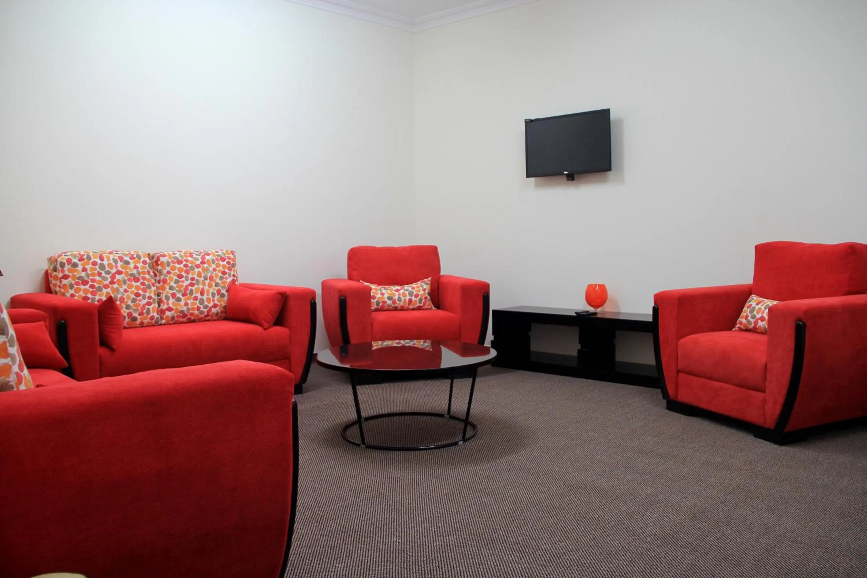 Seating area in Abu Mazen Hotel
