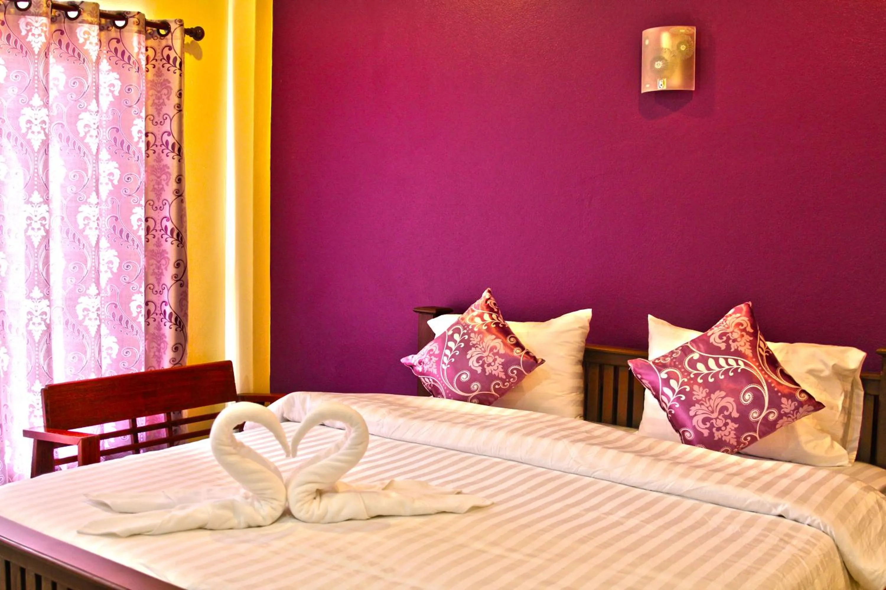 Bedroom, Bed in Blue House Sukhothai