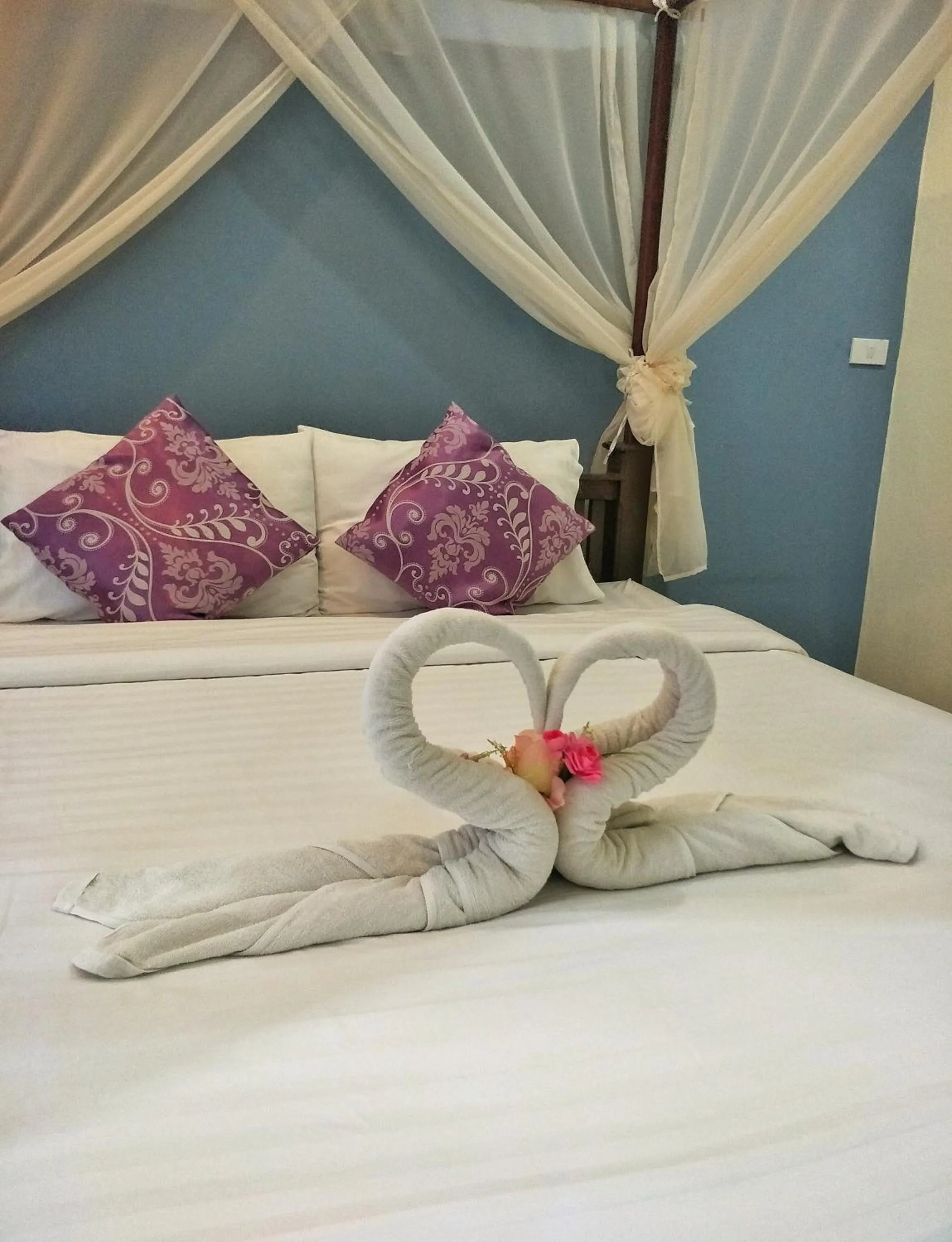 Bed in Blue House Sukhothai