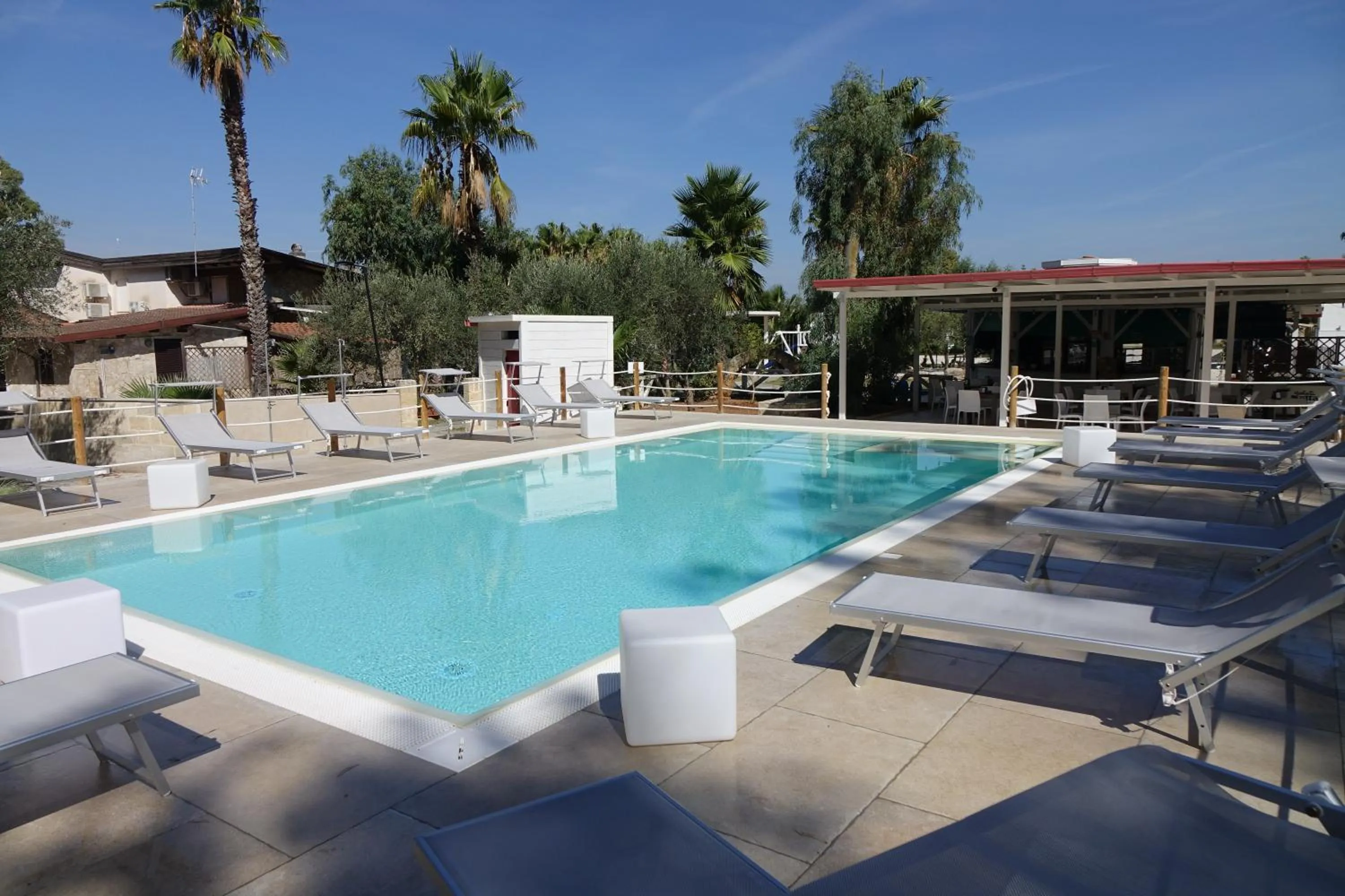 Pool view in Giardini Sausari Residence