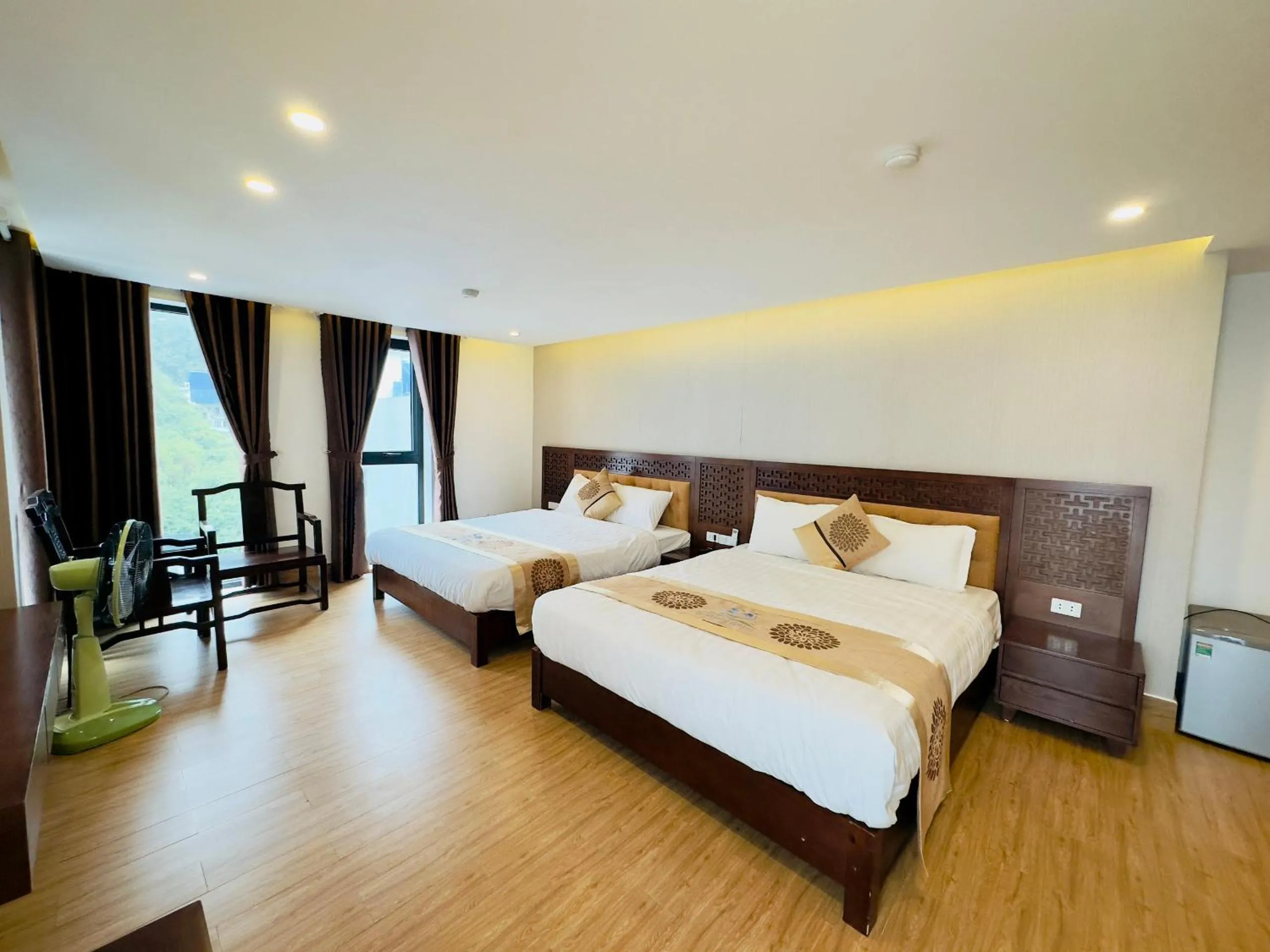 Bed in Romance hotel