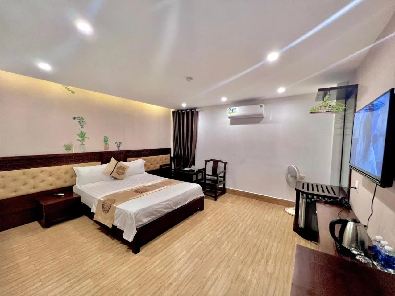 Bed in Romance hotel