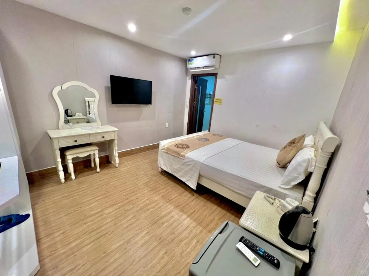 Bed in Romance hotel