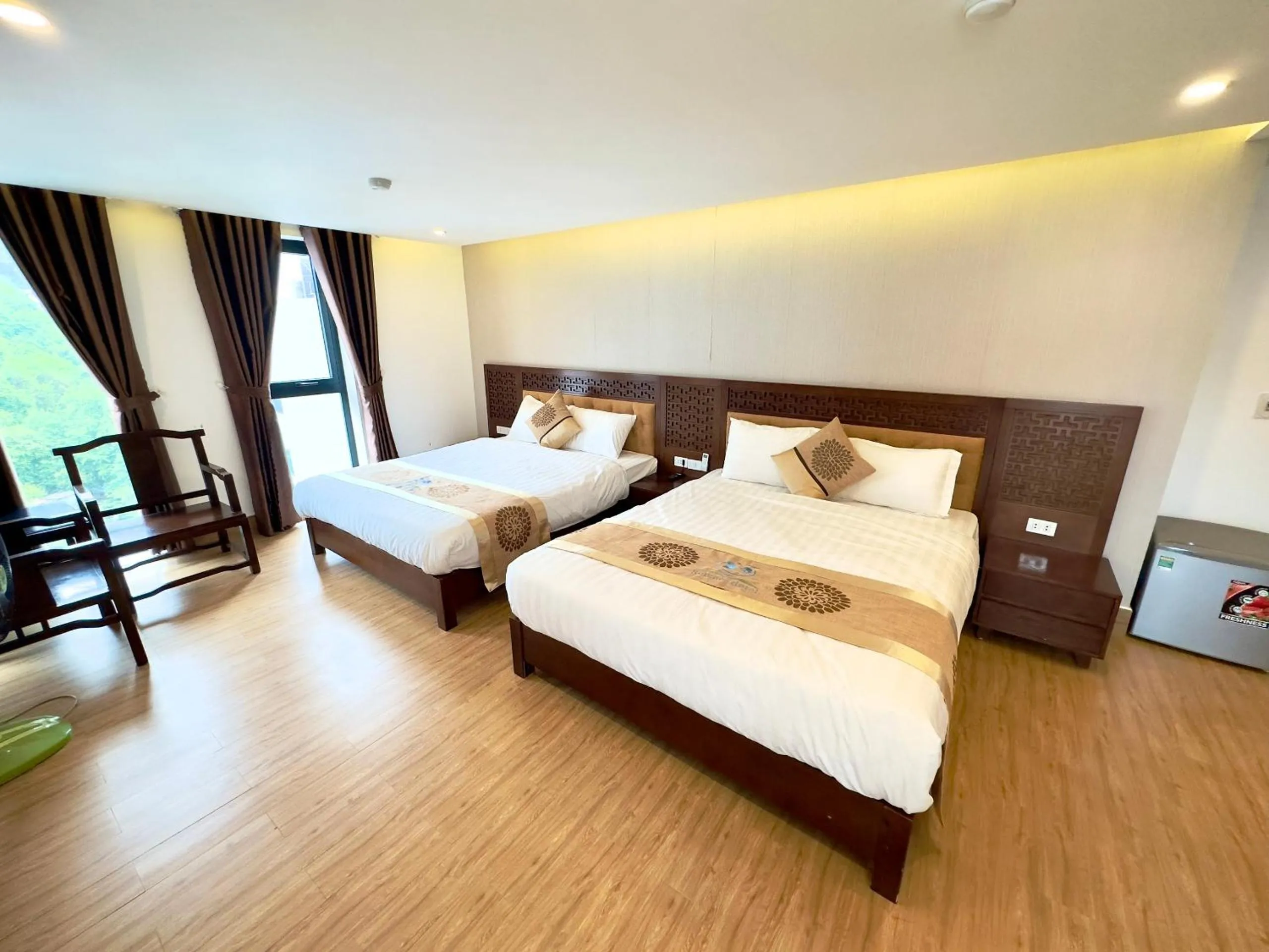 Bed in Romance hotel