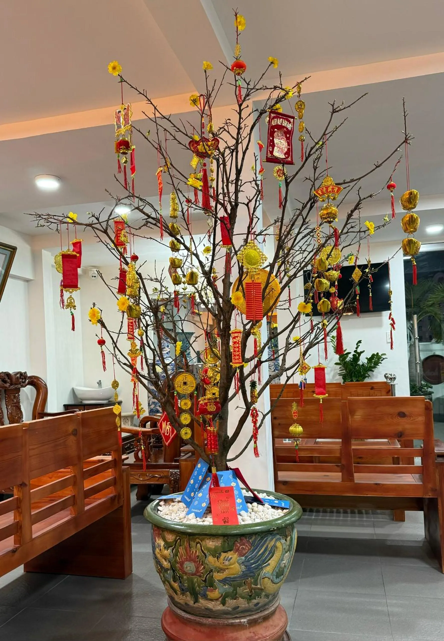 Lobby or reception in Thiên Tài Hotel