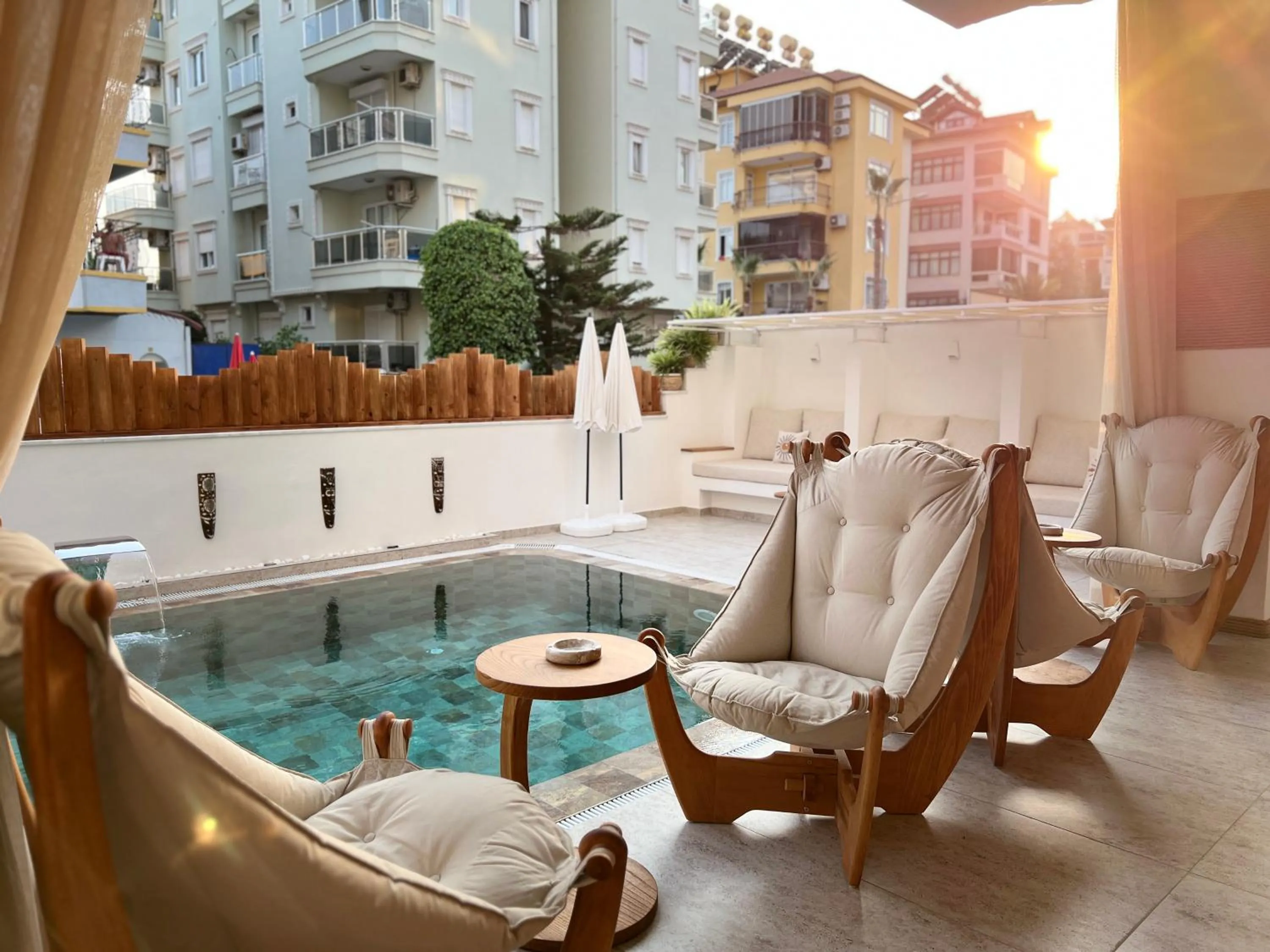 Pool view in Oji Hotel