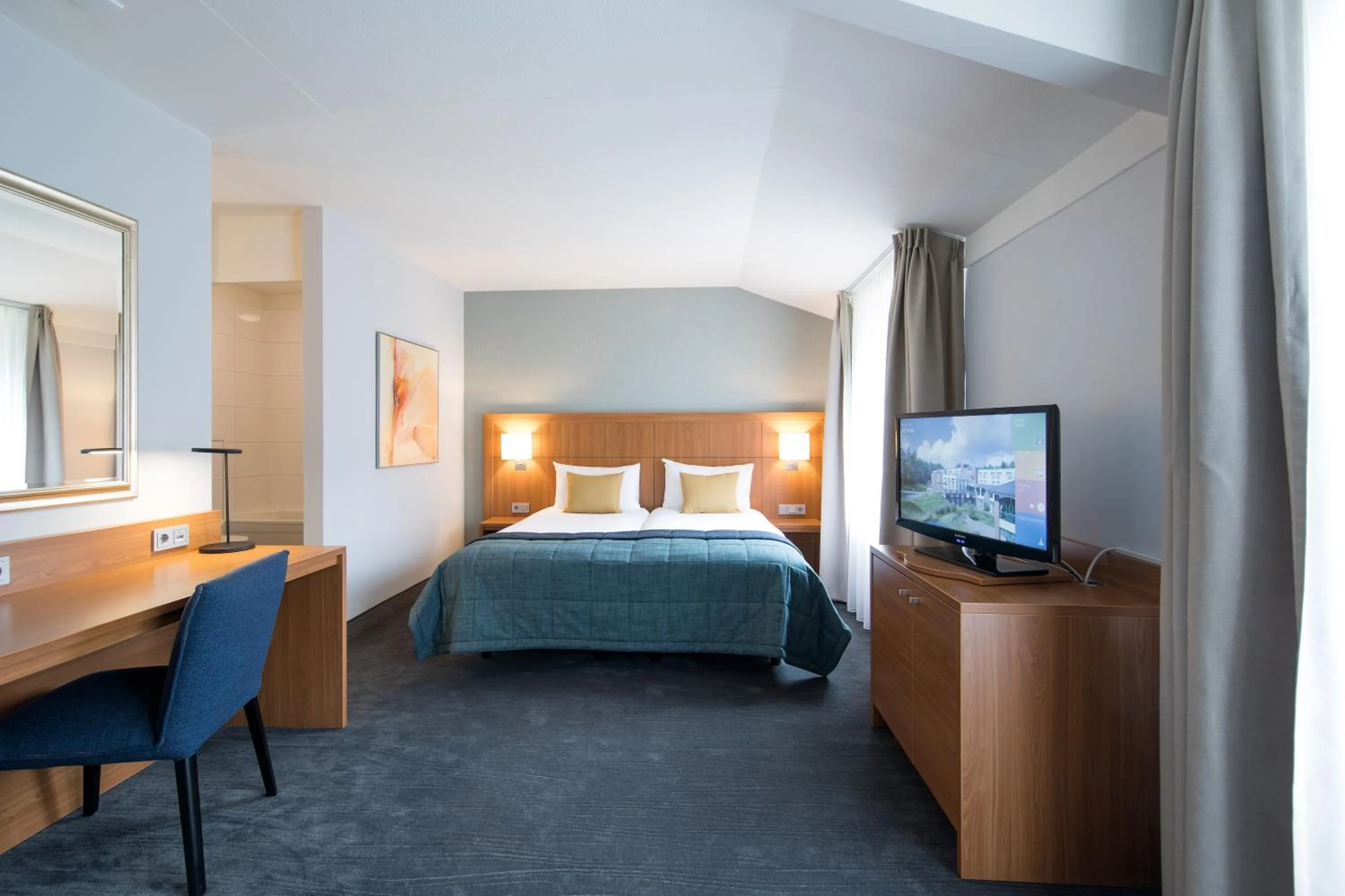 Bed in Bilderberg Résidence Groot Heideborgh