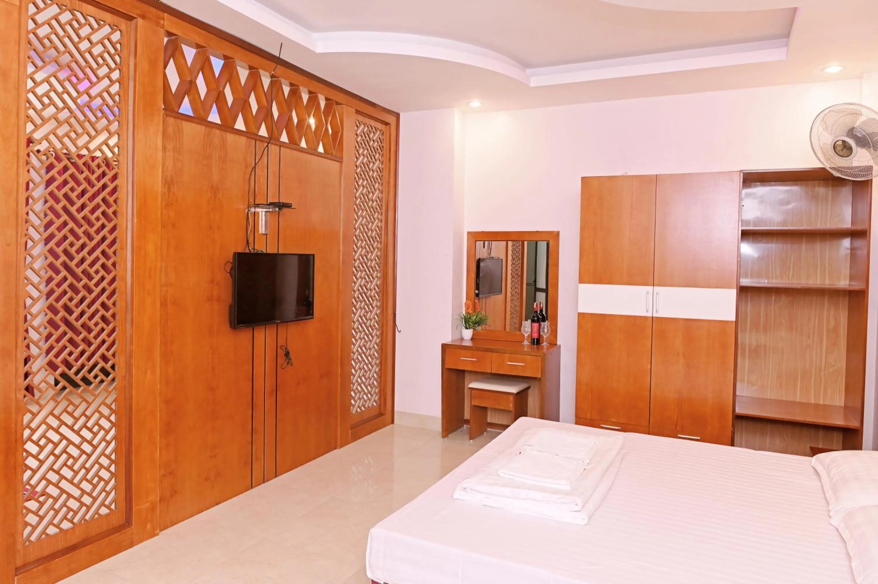 Bed in Khách sạn Hoàng Hà River Town