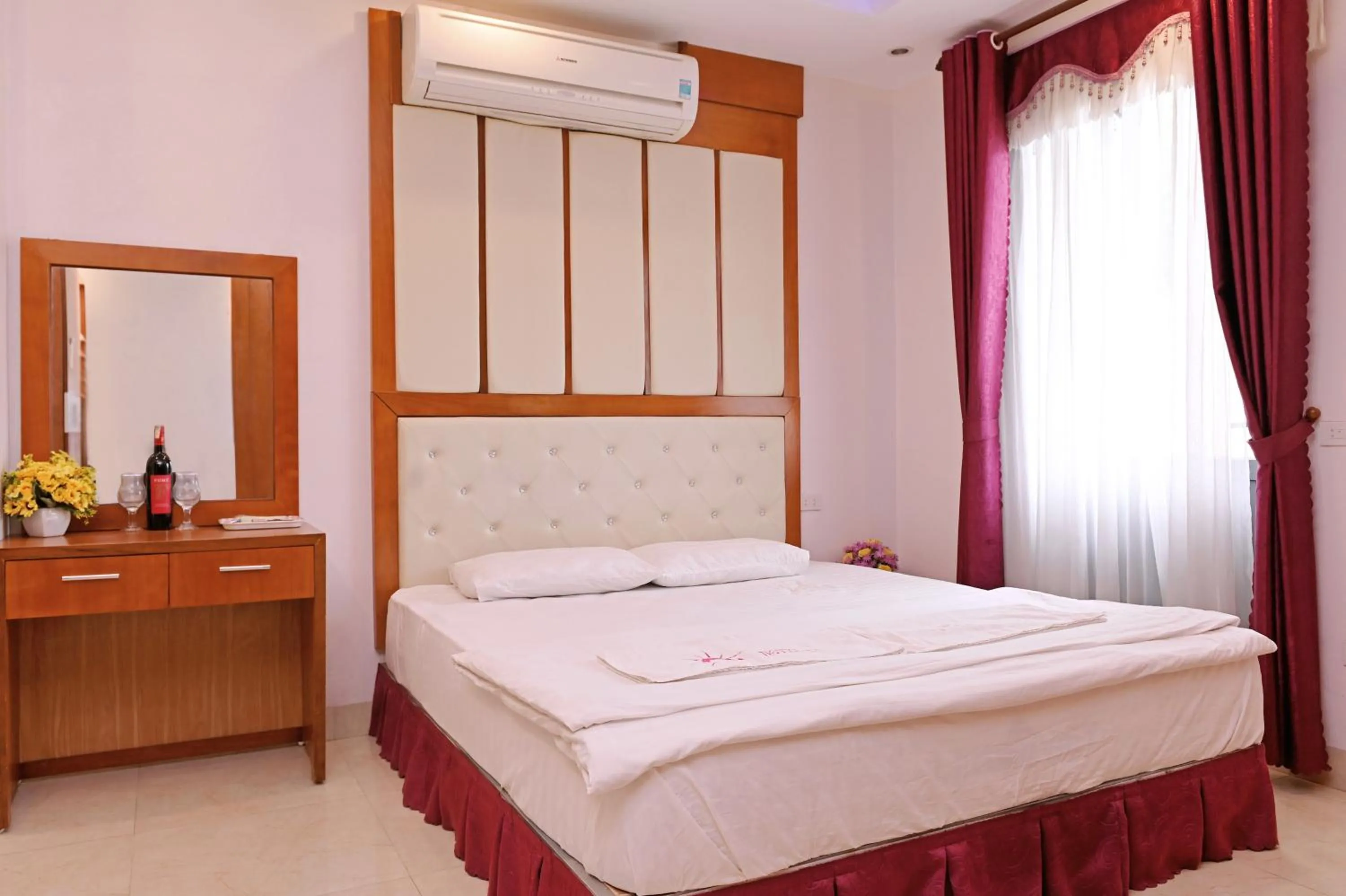 Bed in Khách sạn Hoàng Hà River Town