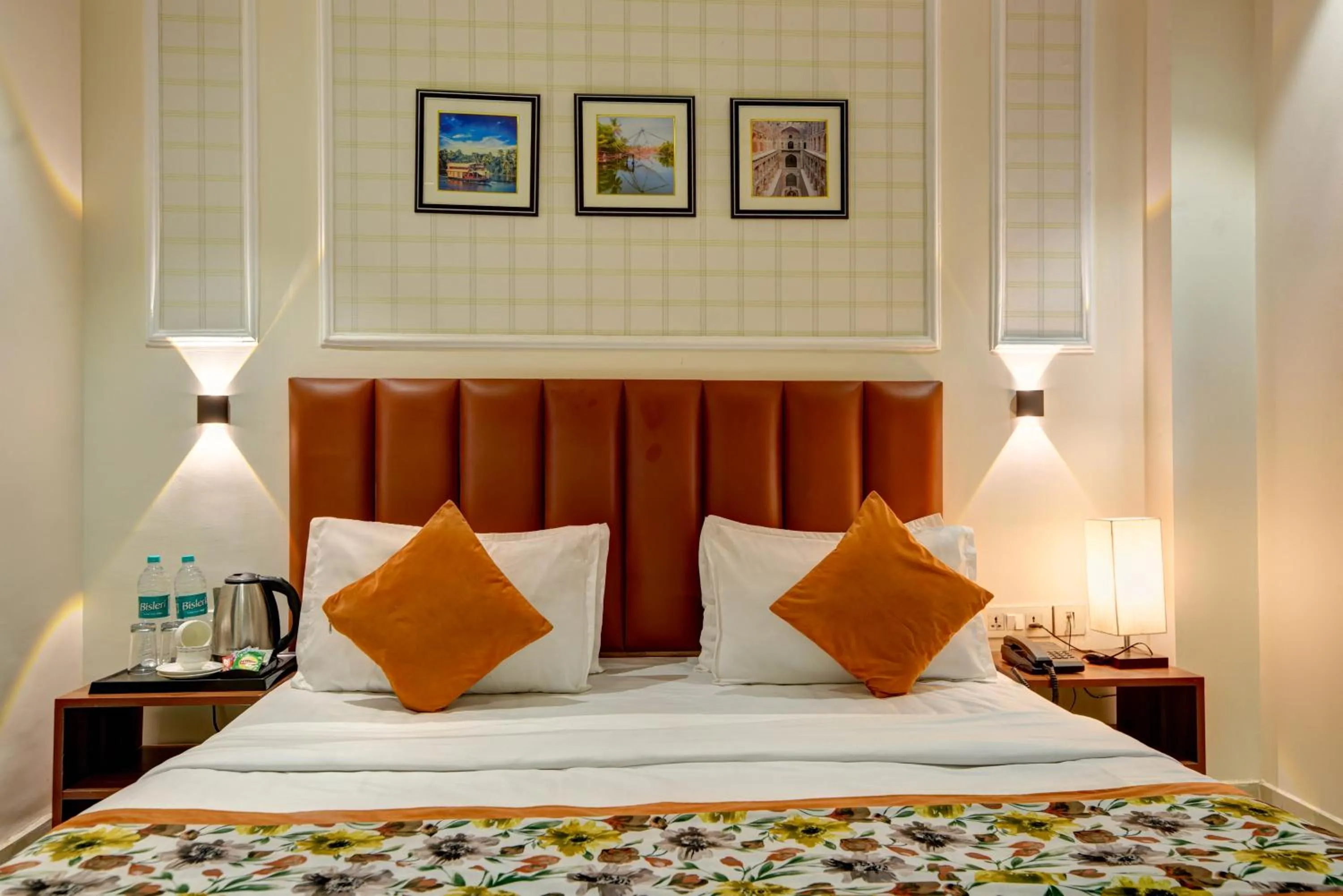 Bed in Qotel Comfort AT Residency Kaushambi Anand Vihar