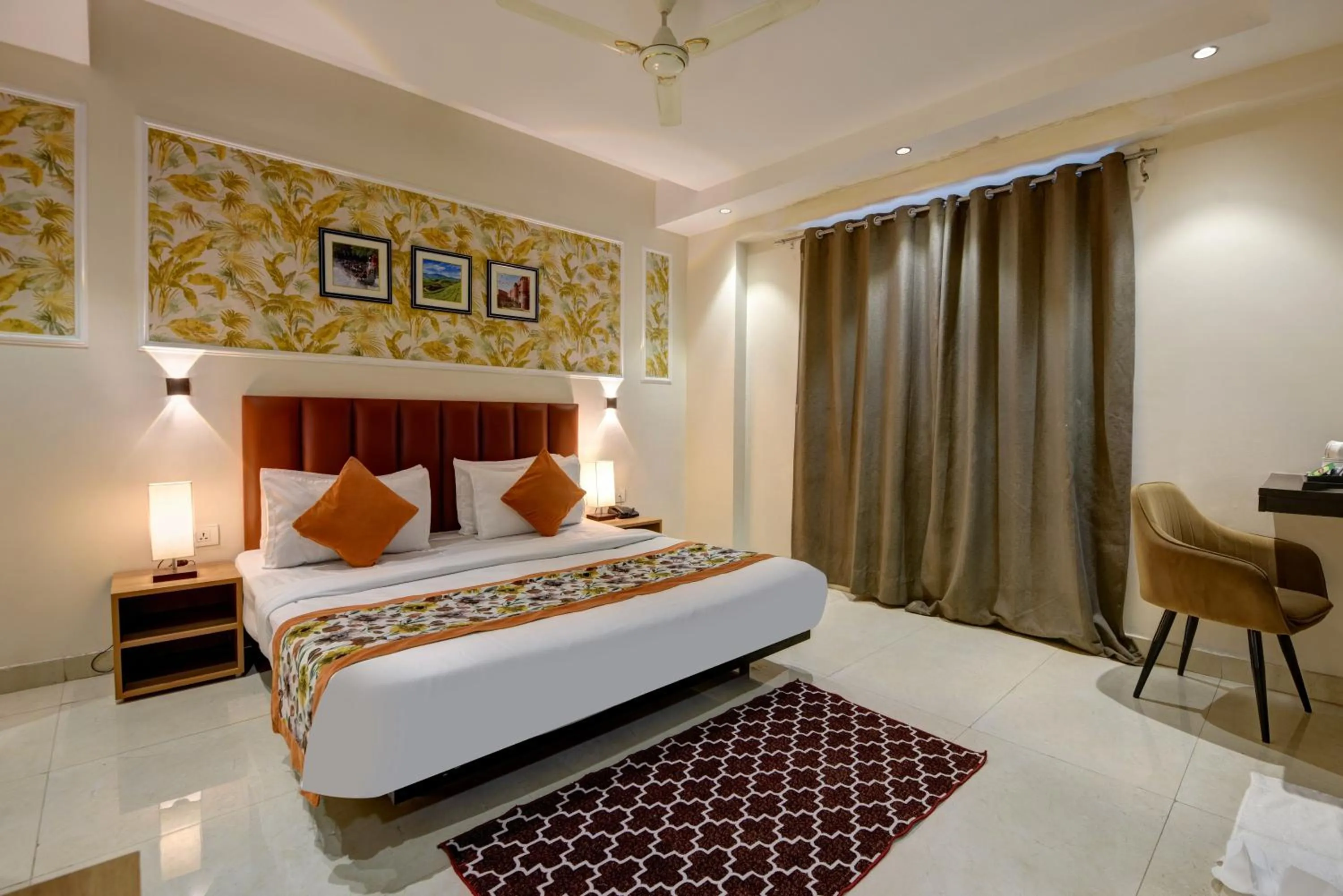 Bed in Qotel Comfort AT Residency Kaushambi Anand Vihar