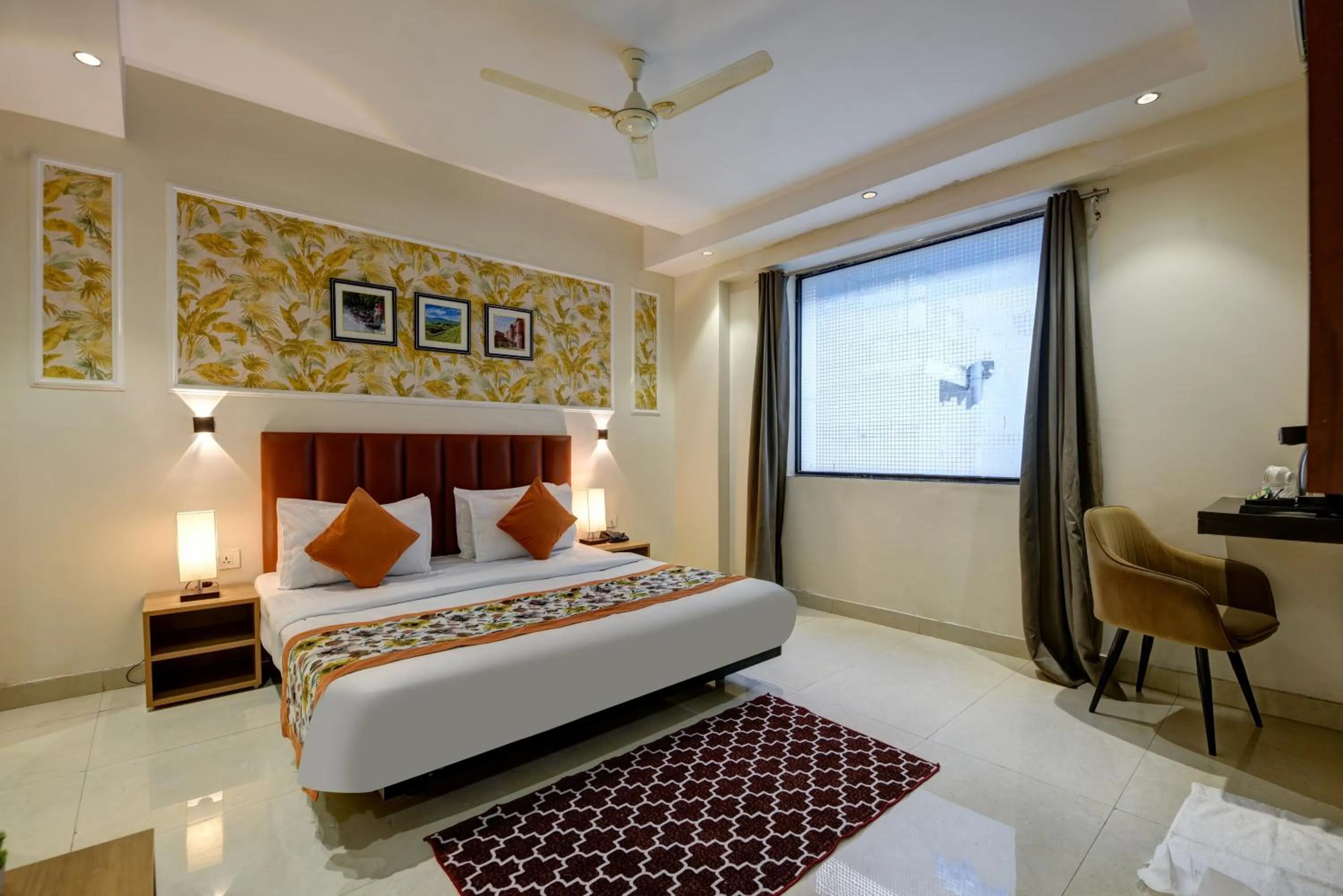 Bed in Qotel Comfort AT Residency Kaushambi Anand Vihar