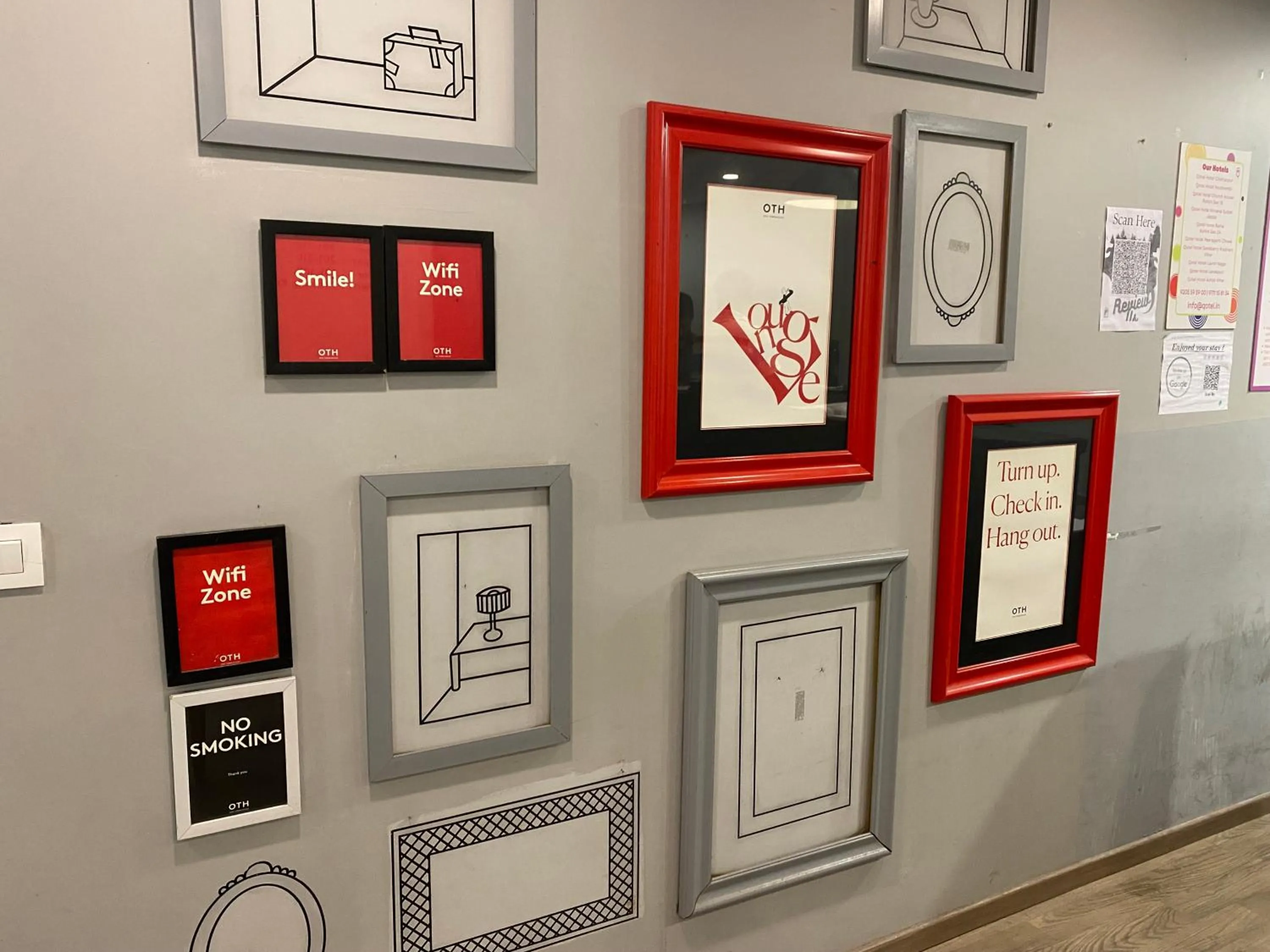 Decorative detail in Qotel Comfort IP Residency East Delhi Preet Vihar