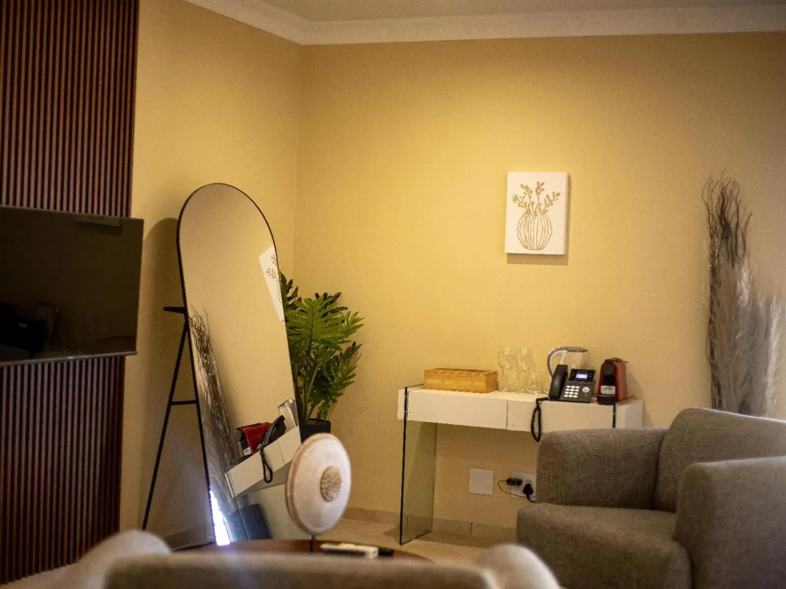 Seating area in Shekinah Lion & Game Lodge