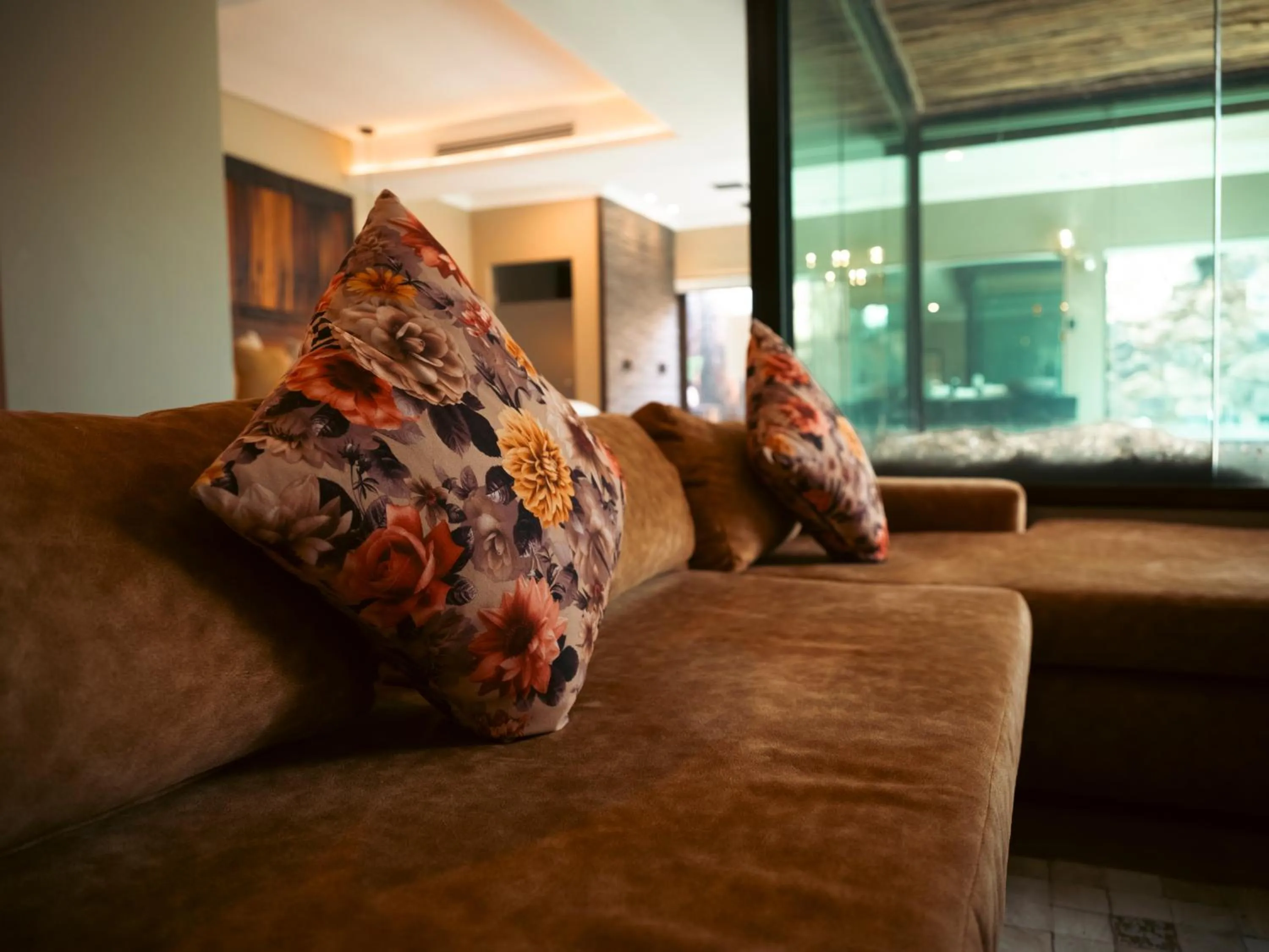 Seating area in Shekinah Lion & Game Lodge