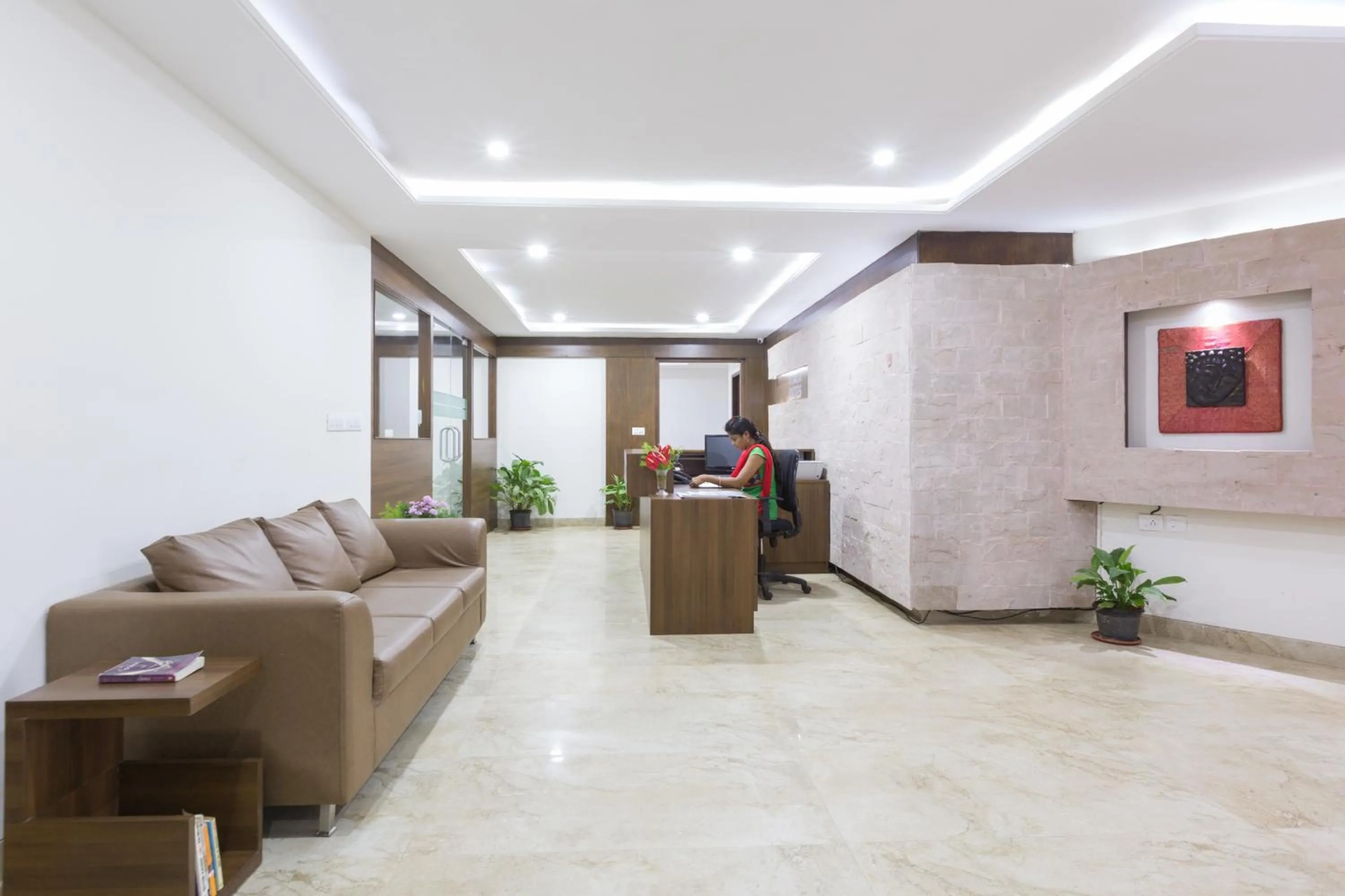 Lobby or reception in Sanctum Suites BEL Road Bangalore