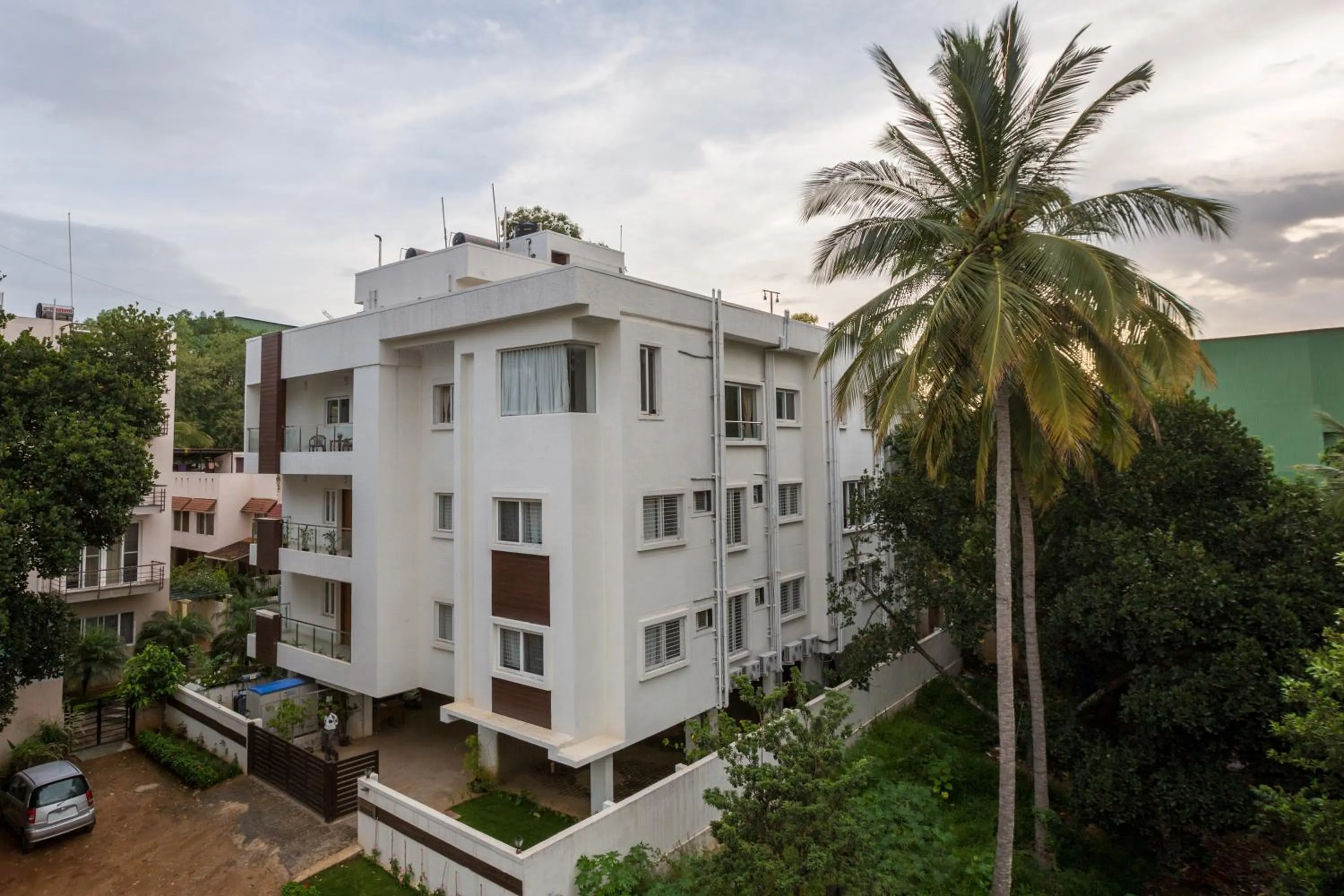 Property building in Sanctum Suites BEL Road Bangalore