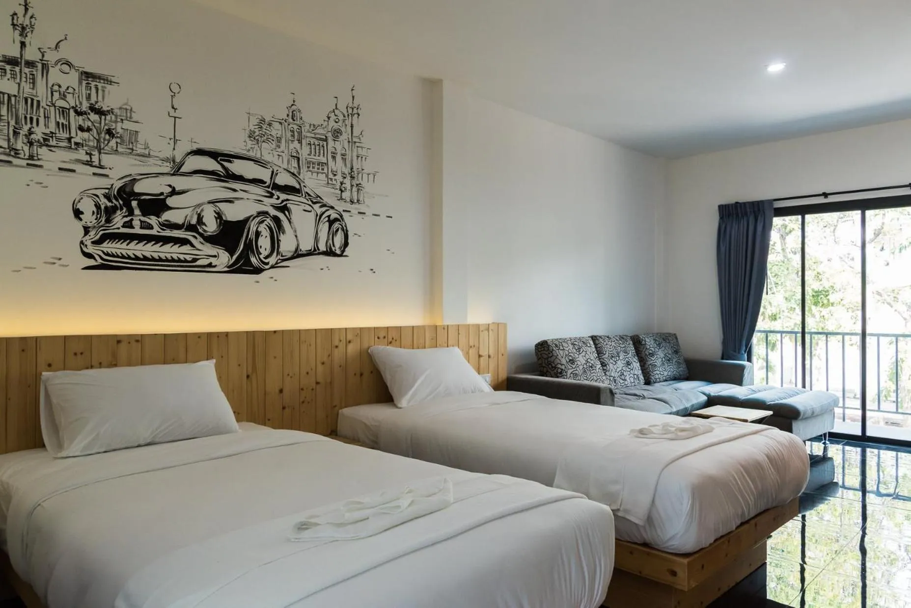 Bed in Nine blue residence