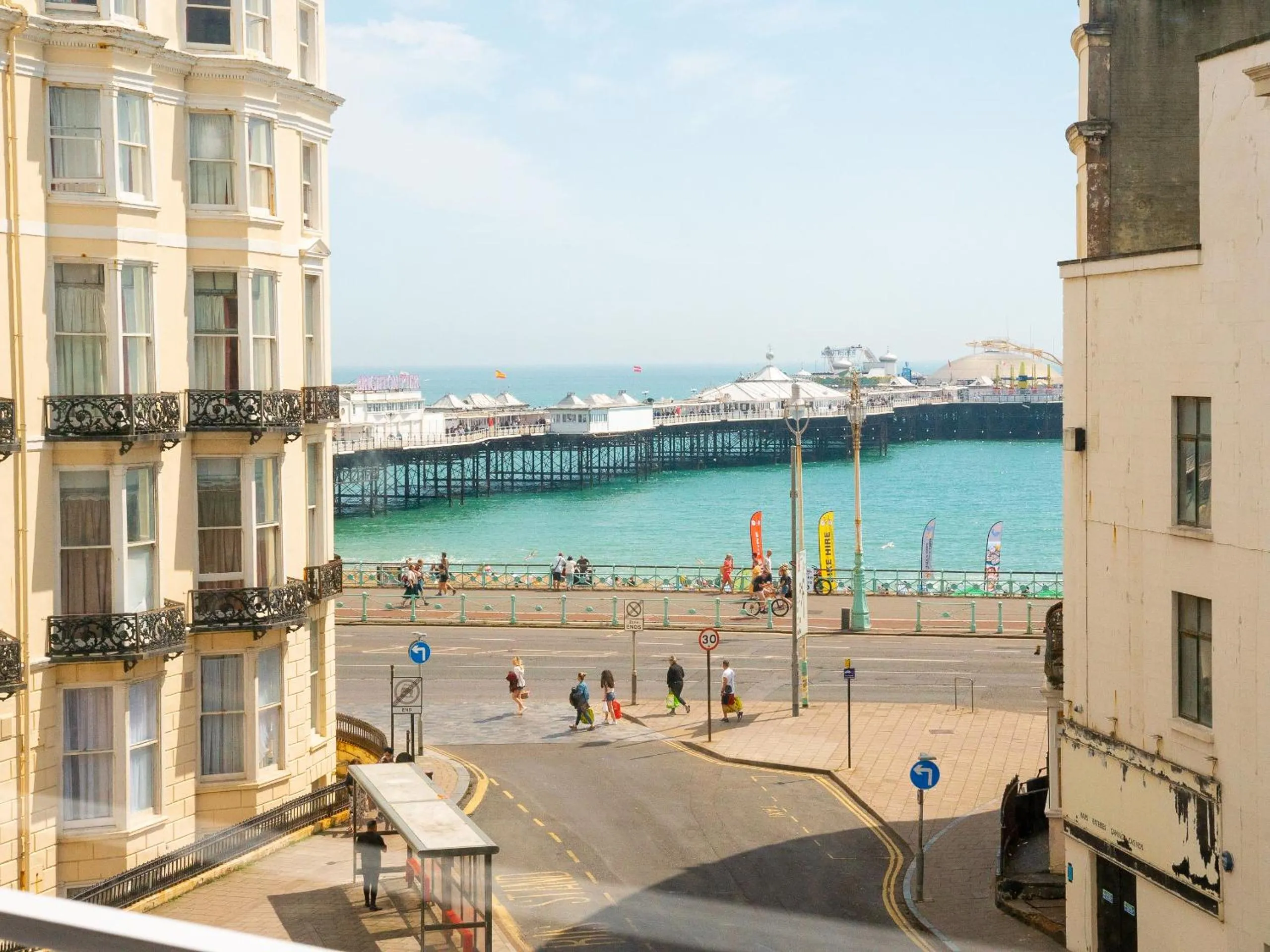 Sea view in YHA Brighton Hostel