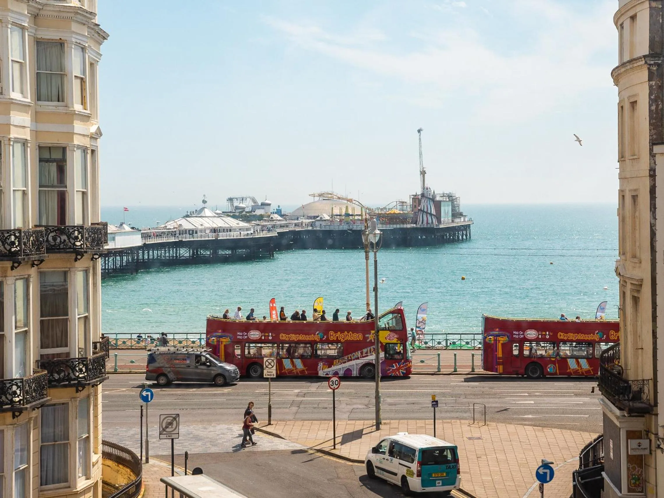 Sea view in YHA Brighton Hostel