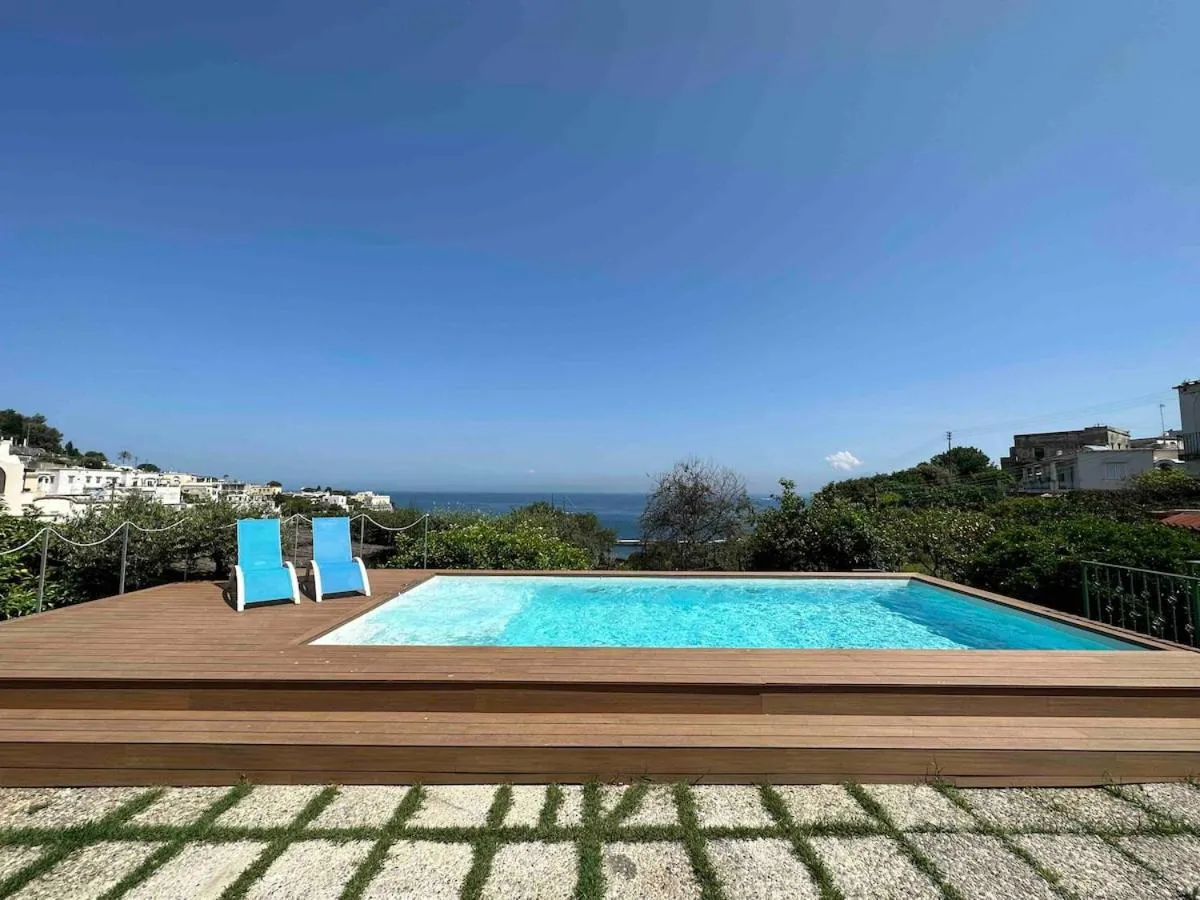 Pool view in Villa Amalu Capri Piscina e Giardino