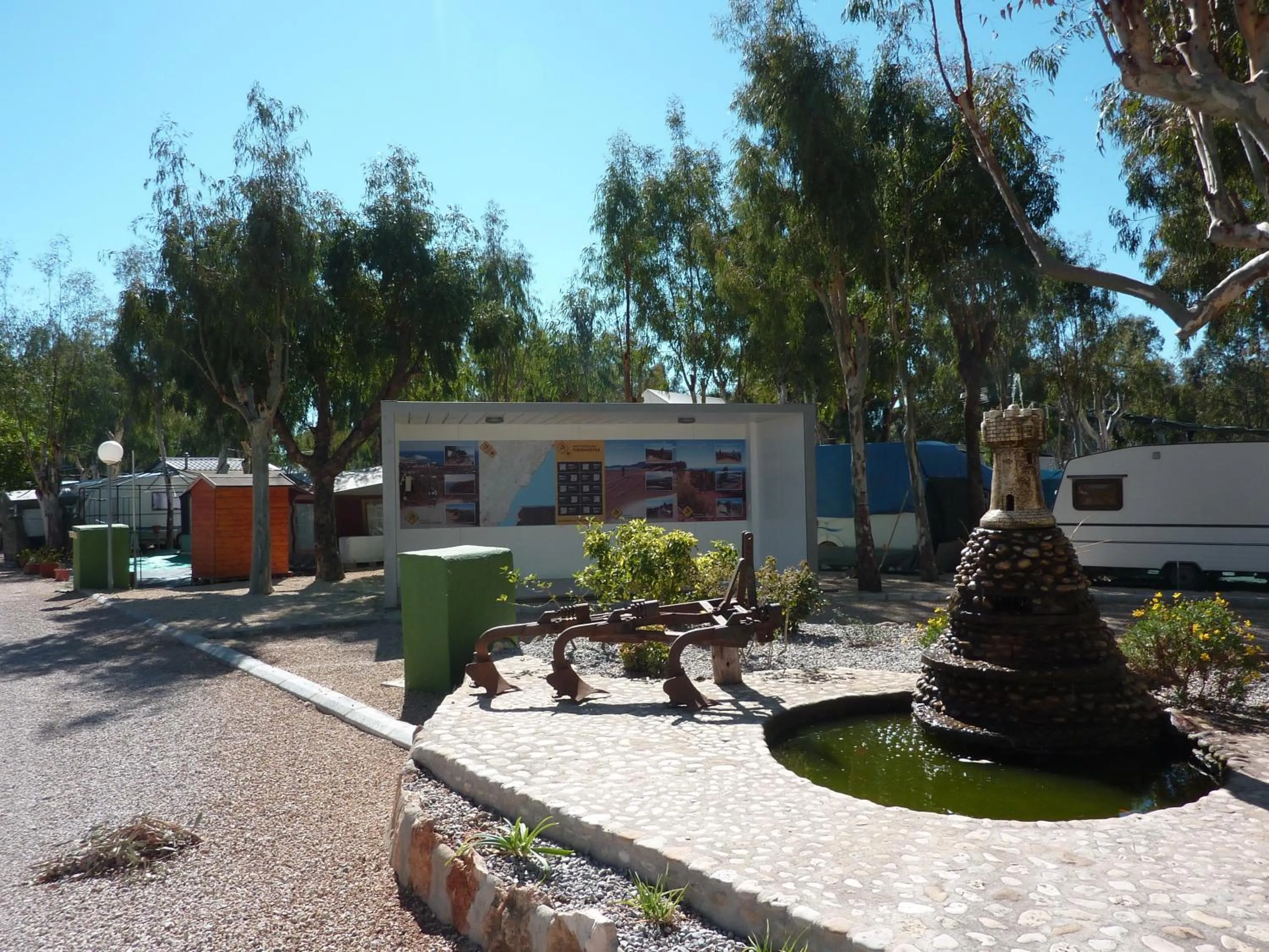 Decorative detail in Camping Torrenostra