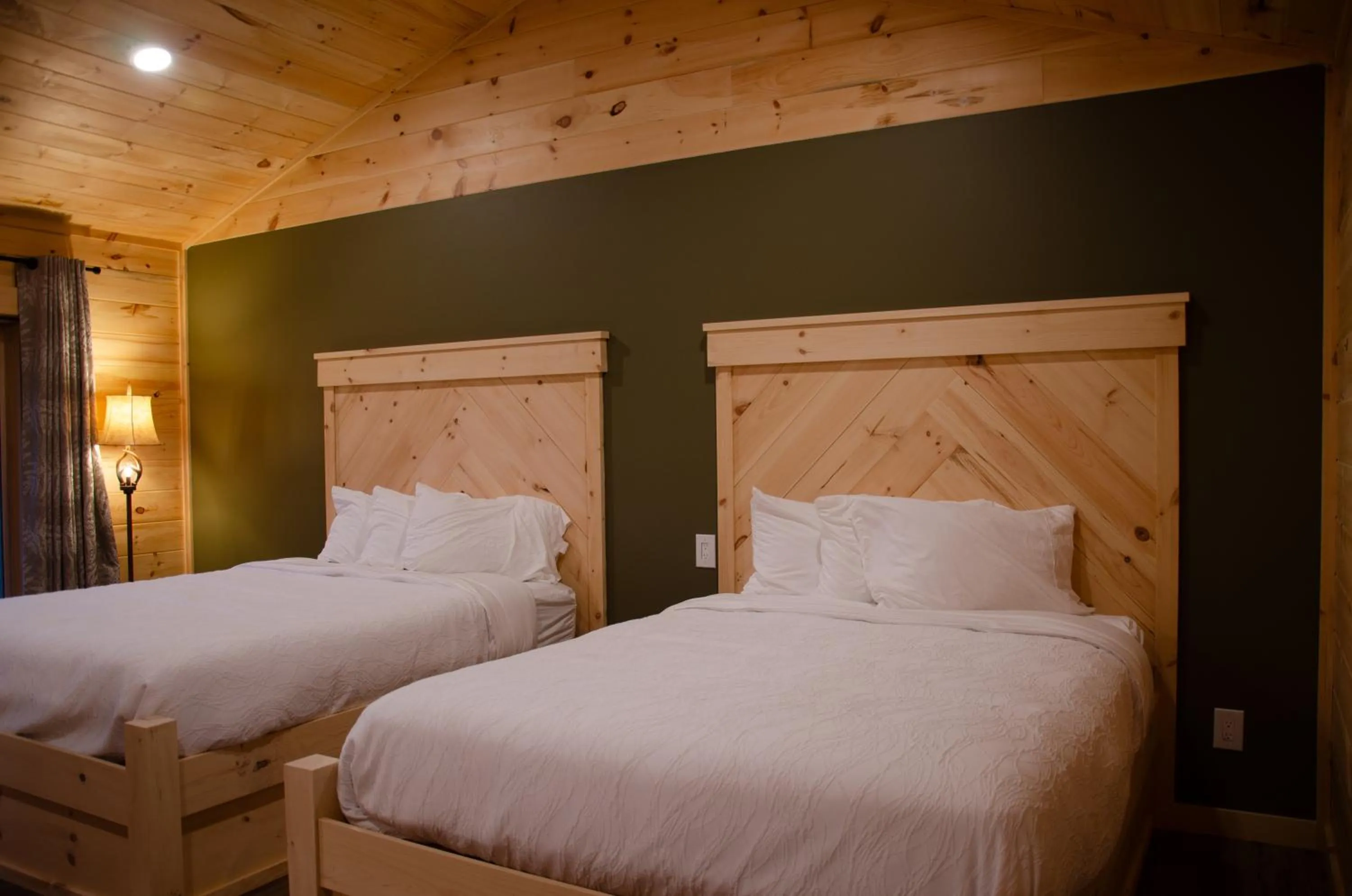 Bed in The Lodge at Loon Lake