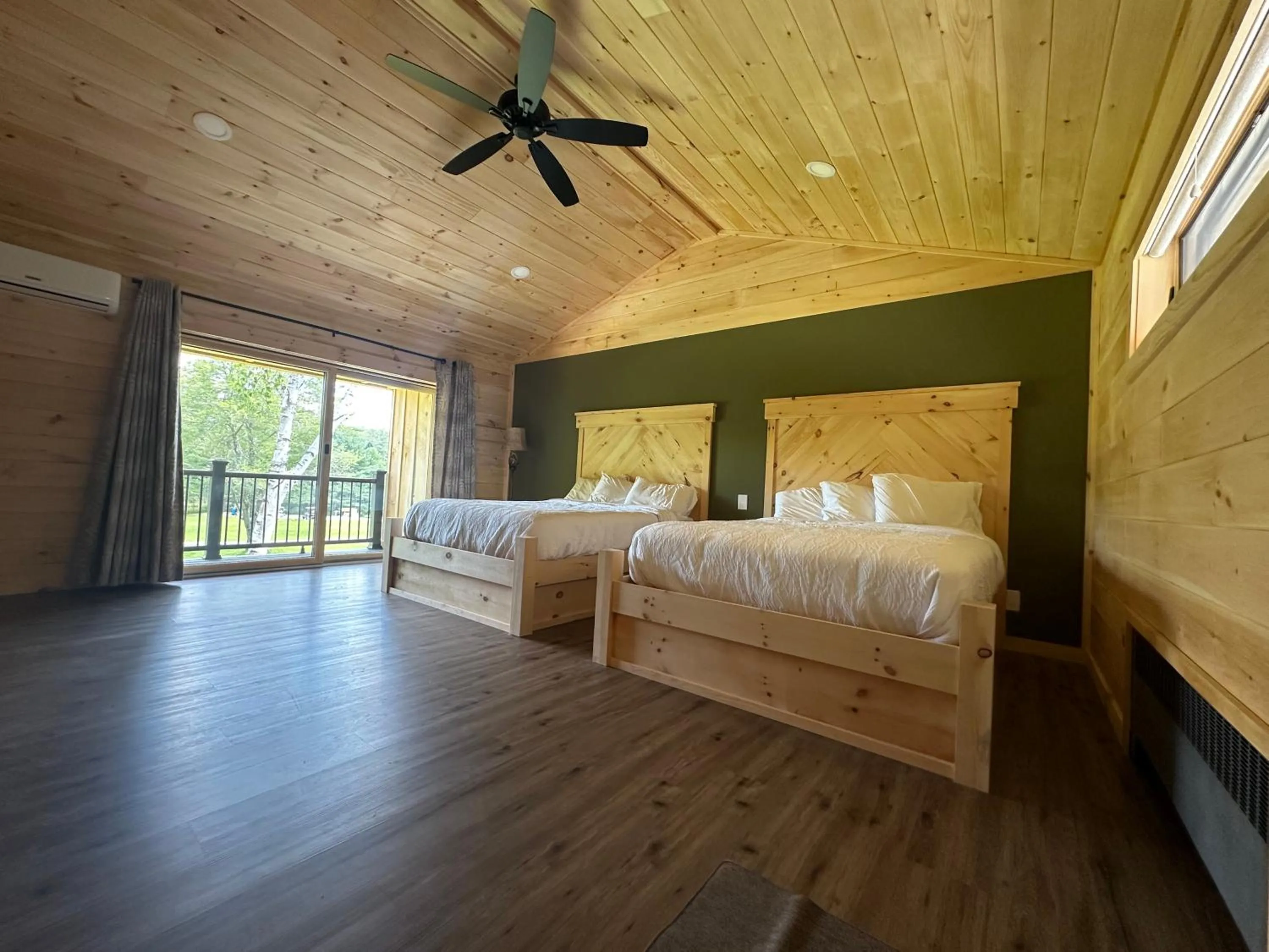 Bed in The Lodge at Loon Lake