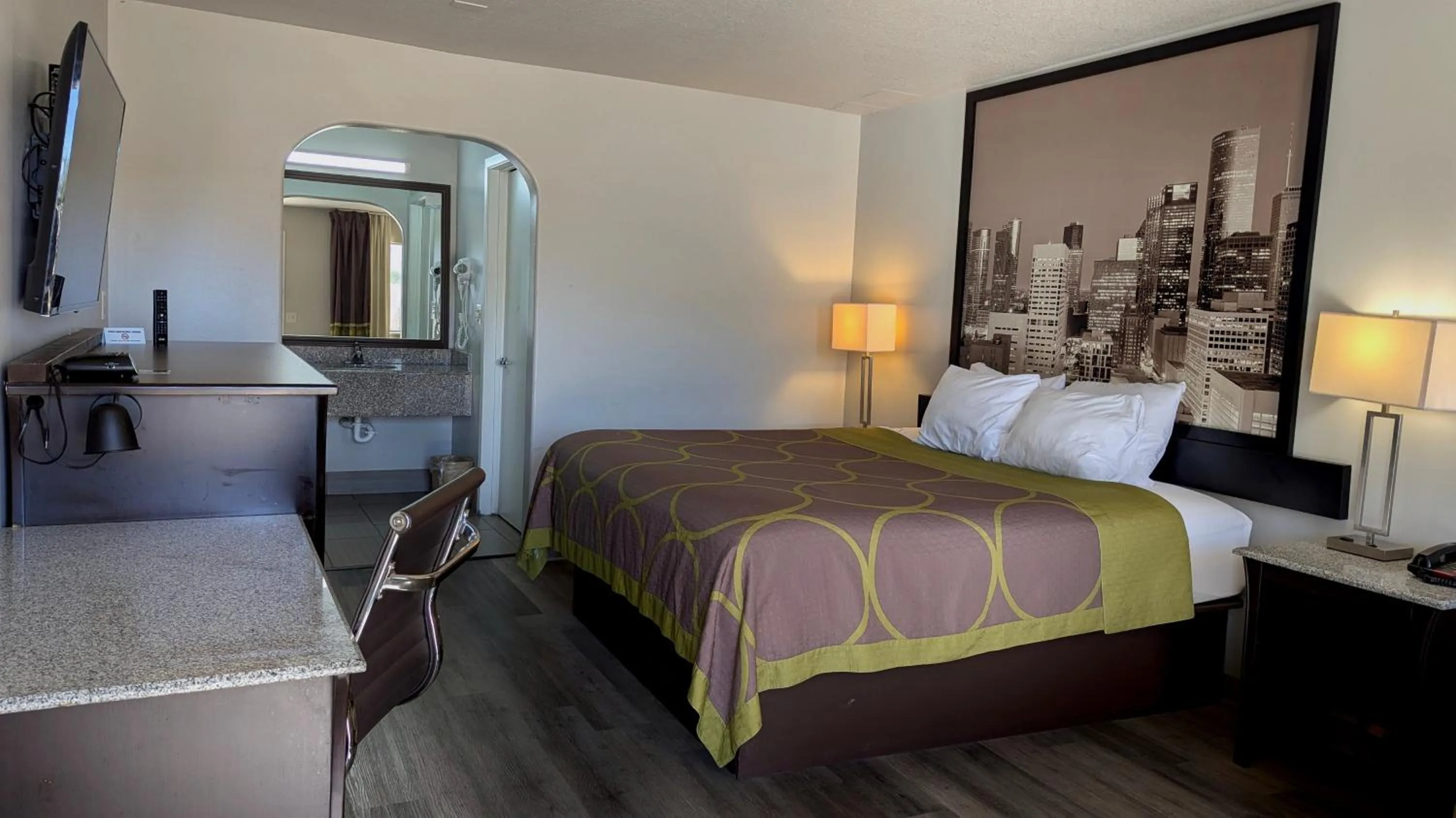 Bedroom in Super 8 by Wyndham Willowbrook Houston