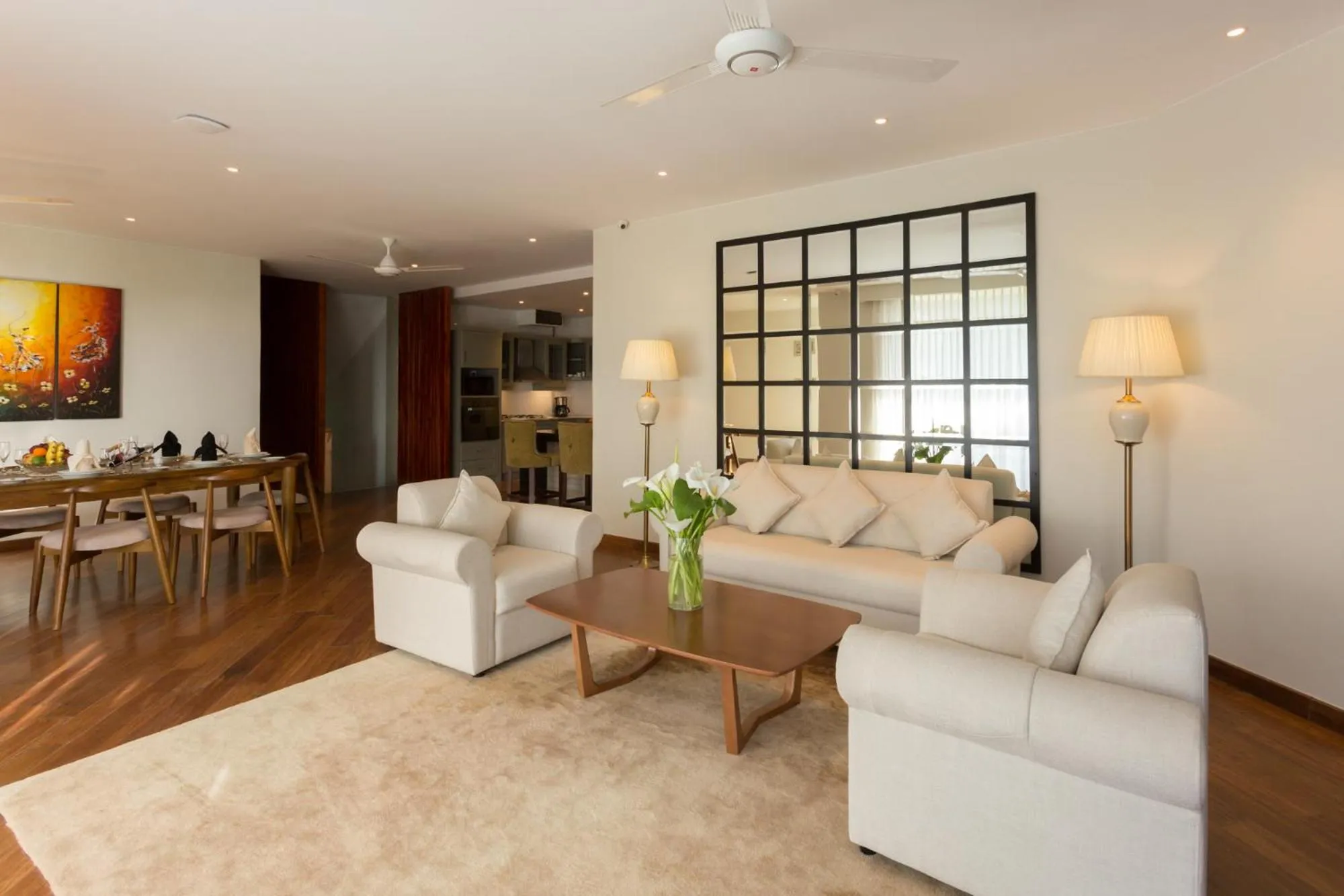 Living room in Serene Villa 38